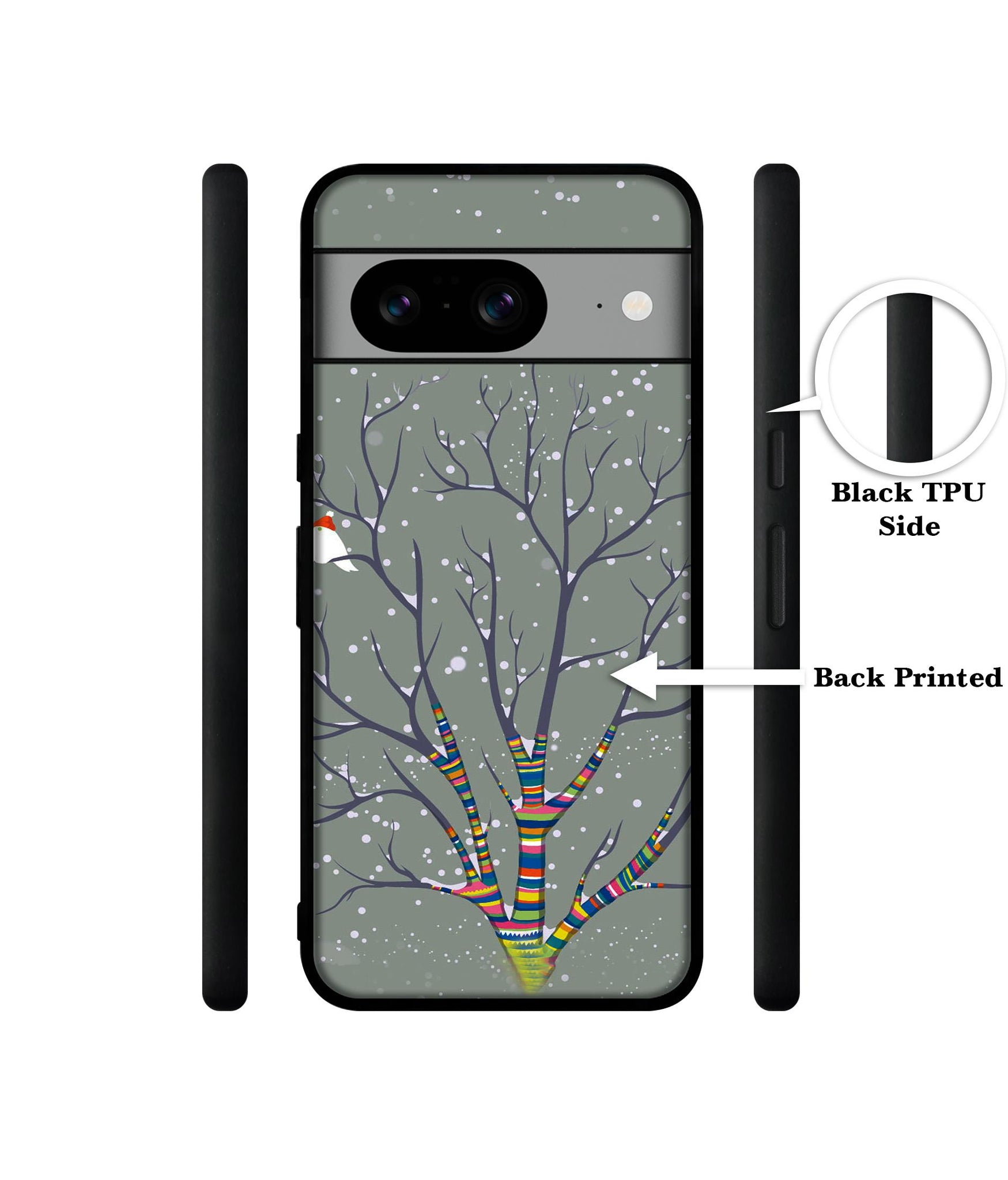 Winter Pattern Print Designer 2D Printed Back Case Cover for Google Pixel 8 5G