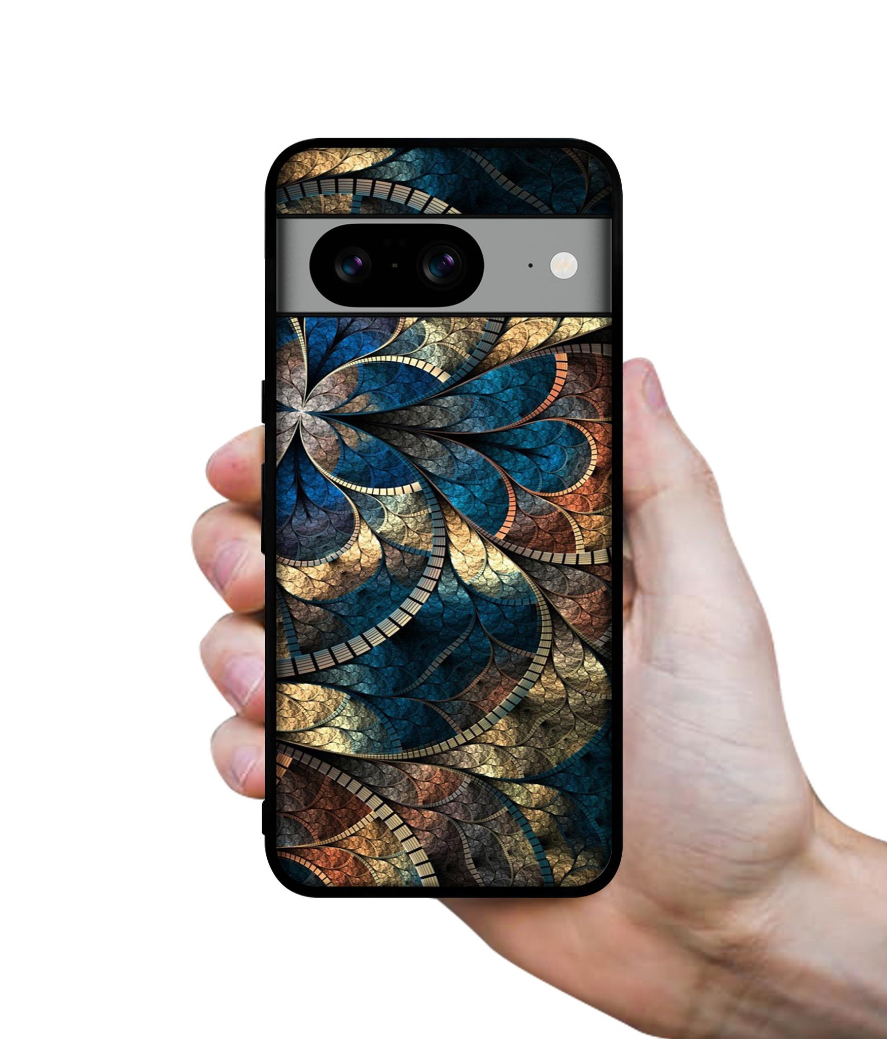Fractional Pattern Designer 2D Printed Back Case Cover for Google Pixel 8 5G