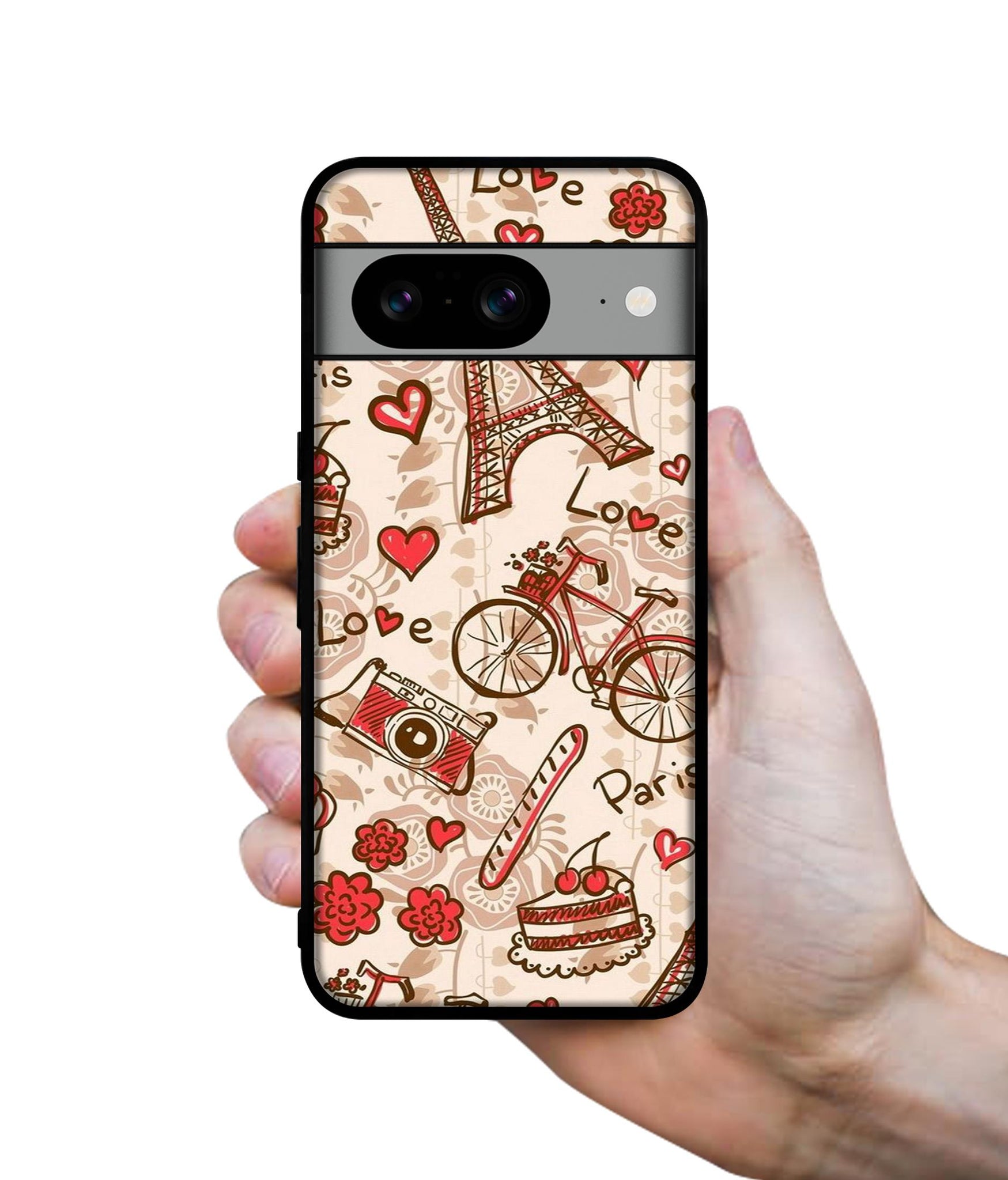 Vintage Paris Designer 2D Printed Back Case Cover for Google Pixel 8 5G