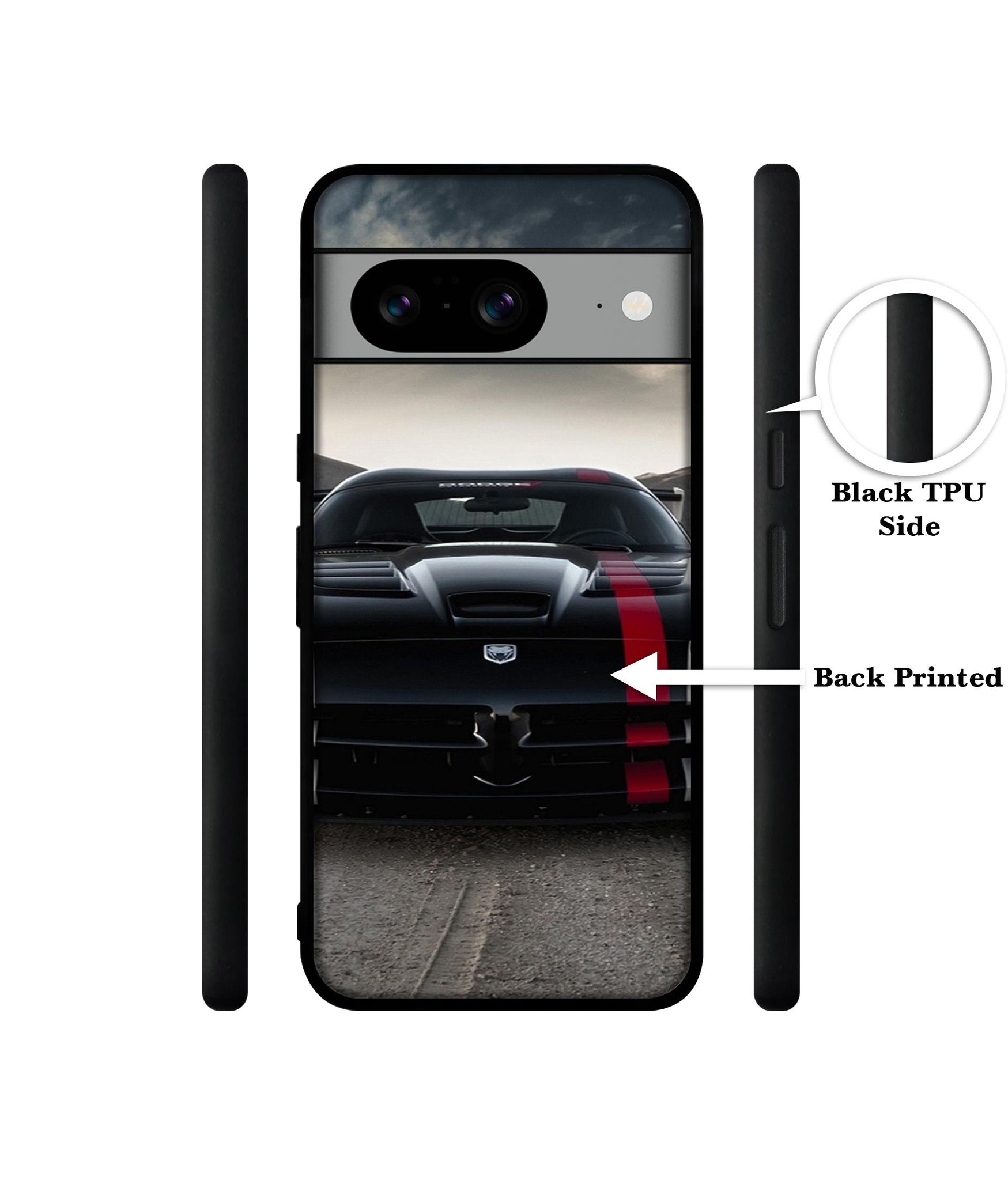 Sports Car Pattern Designer 2D Printed Back Case Cover for Google Pixel 8 5G