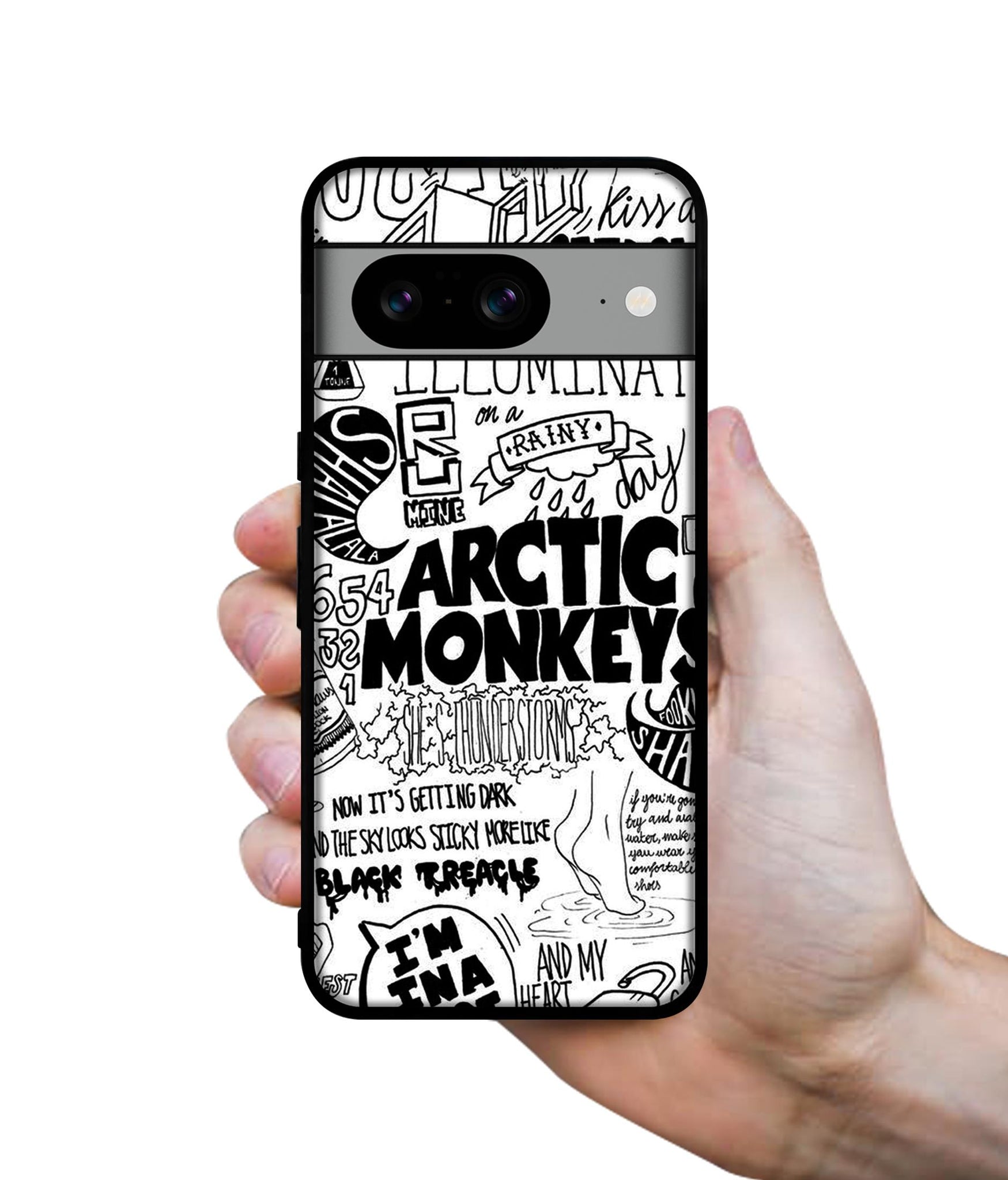 Arctic Monkeys Pattern Designer 2D Printed Back Case Cover for Google Pixel 8 5G