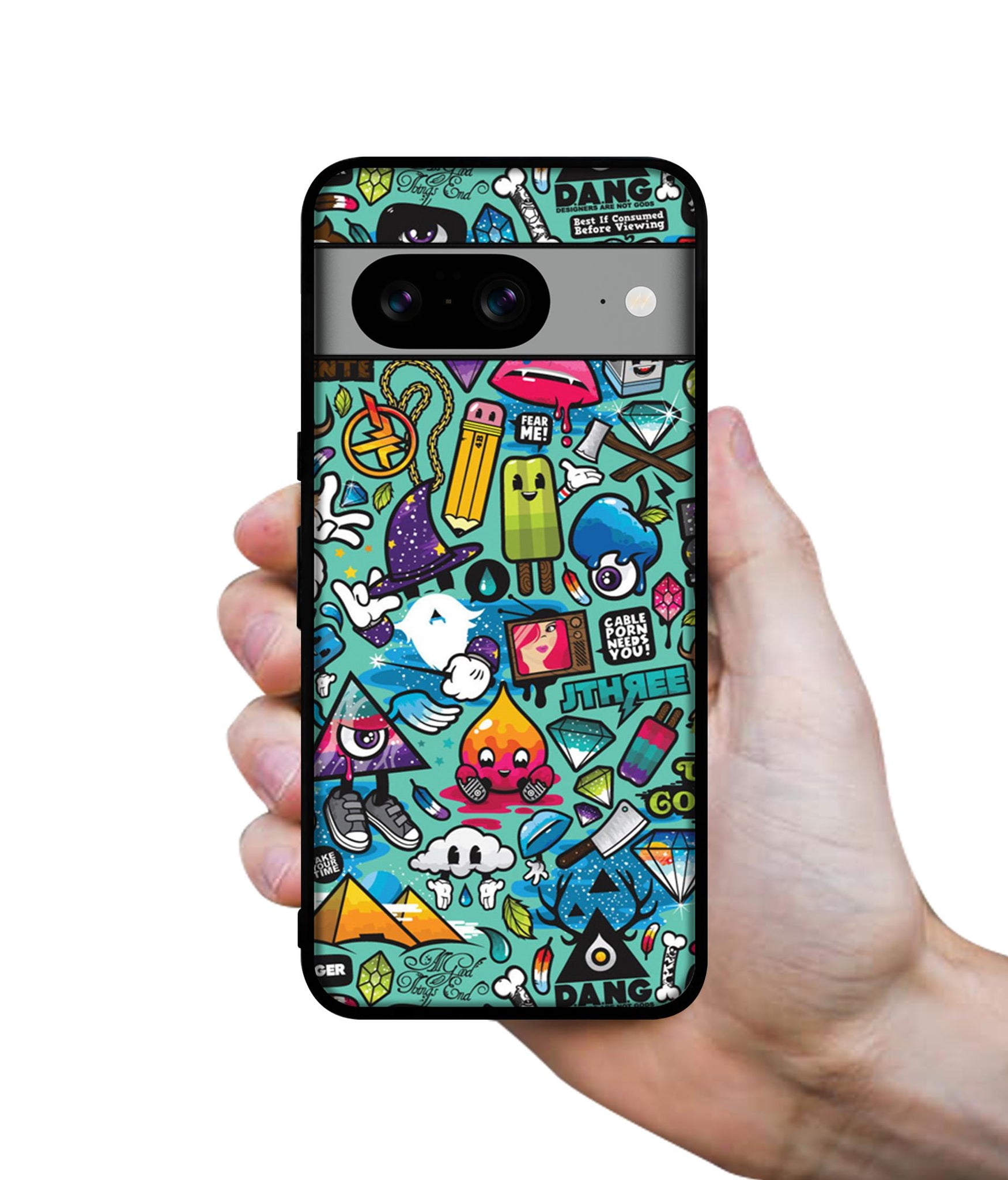 Crazy Designer 2D Printed Back Case Cover for Google Pixel 8 5G
