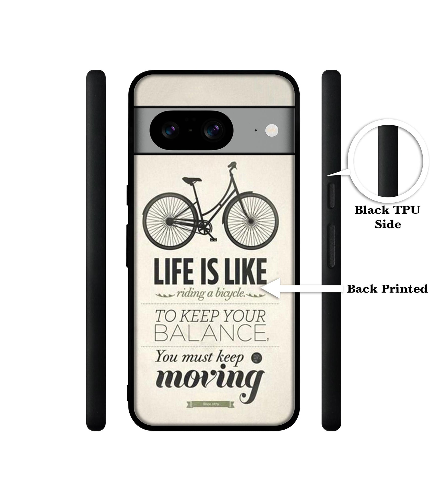 Life is Like Moving Designer 2D Printed Back Case Cover for Google Pixel 8 5G