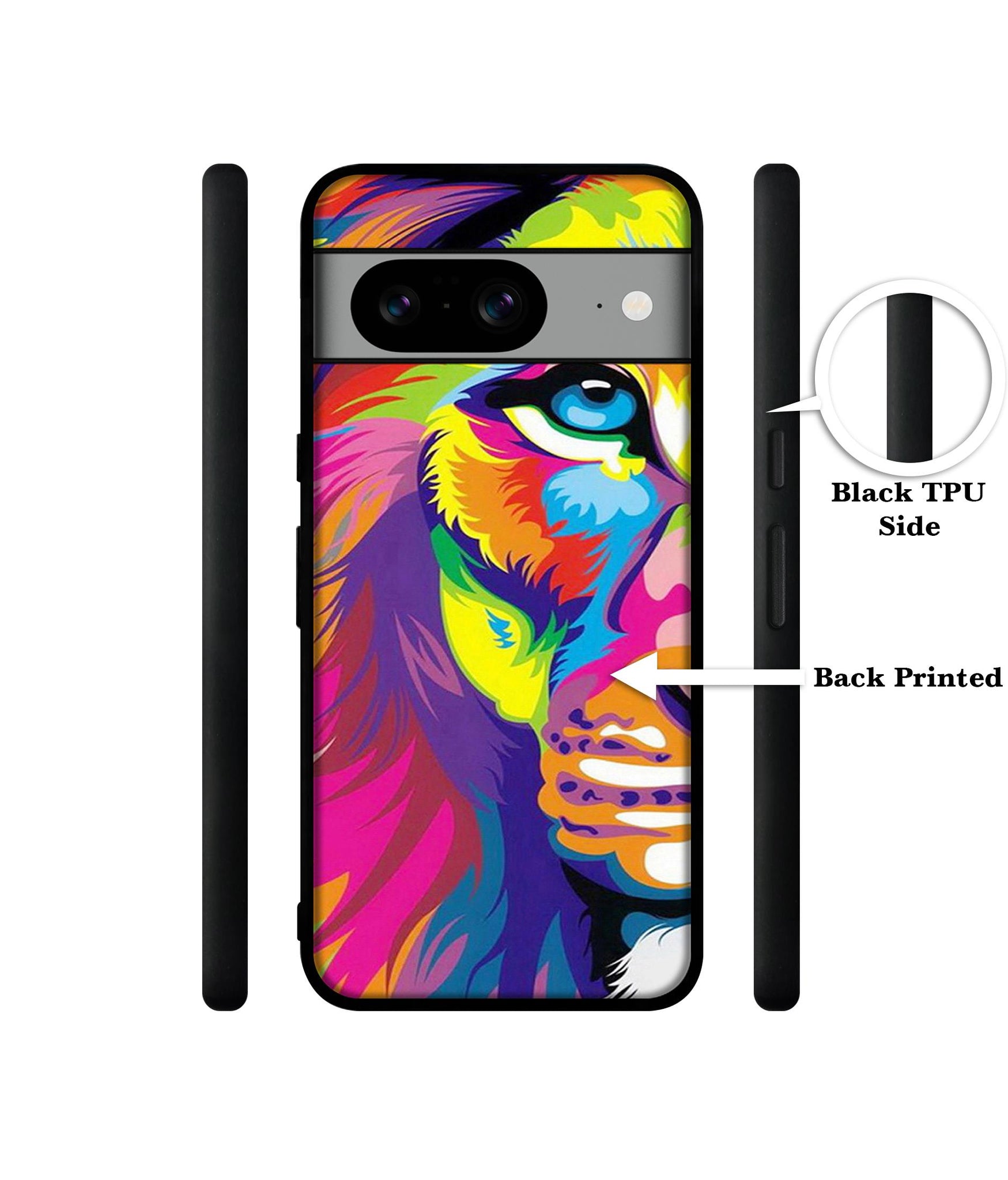 Lion Designer 2D Printed Back Case Cover for Google Pixel 8 5G