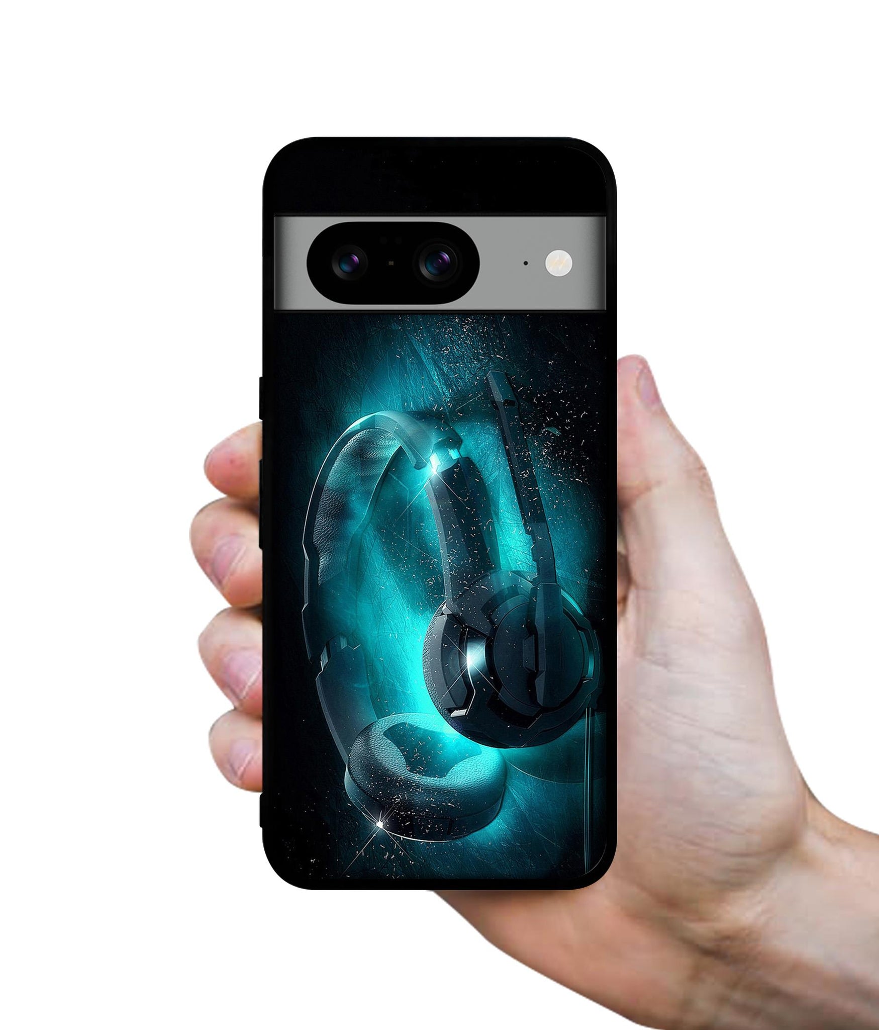 Cool Headphone Designer 2D Printed Back Case Cover for Google Pixel 8 5G
