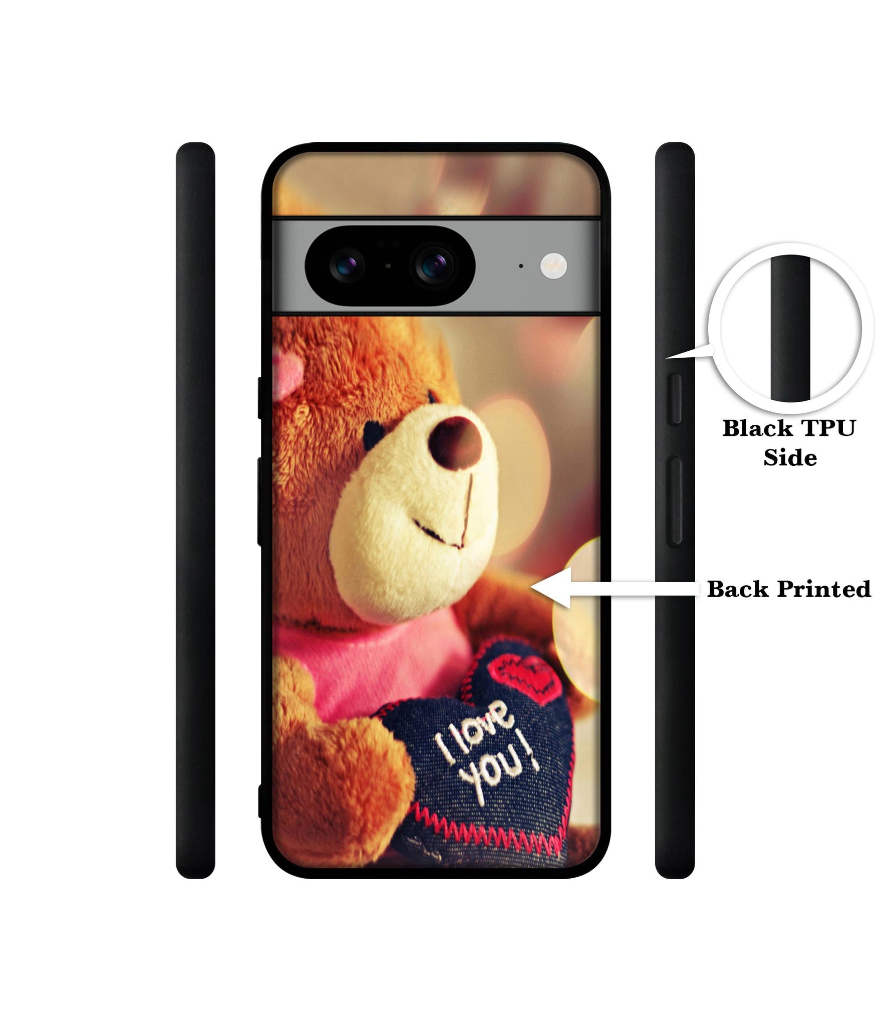Teddy Bear Designer 2D Printed Back Case Cover for Google Pixel 8 5G