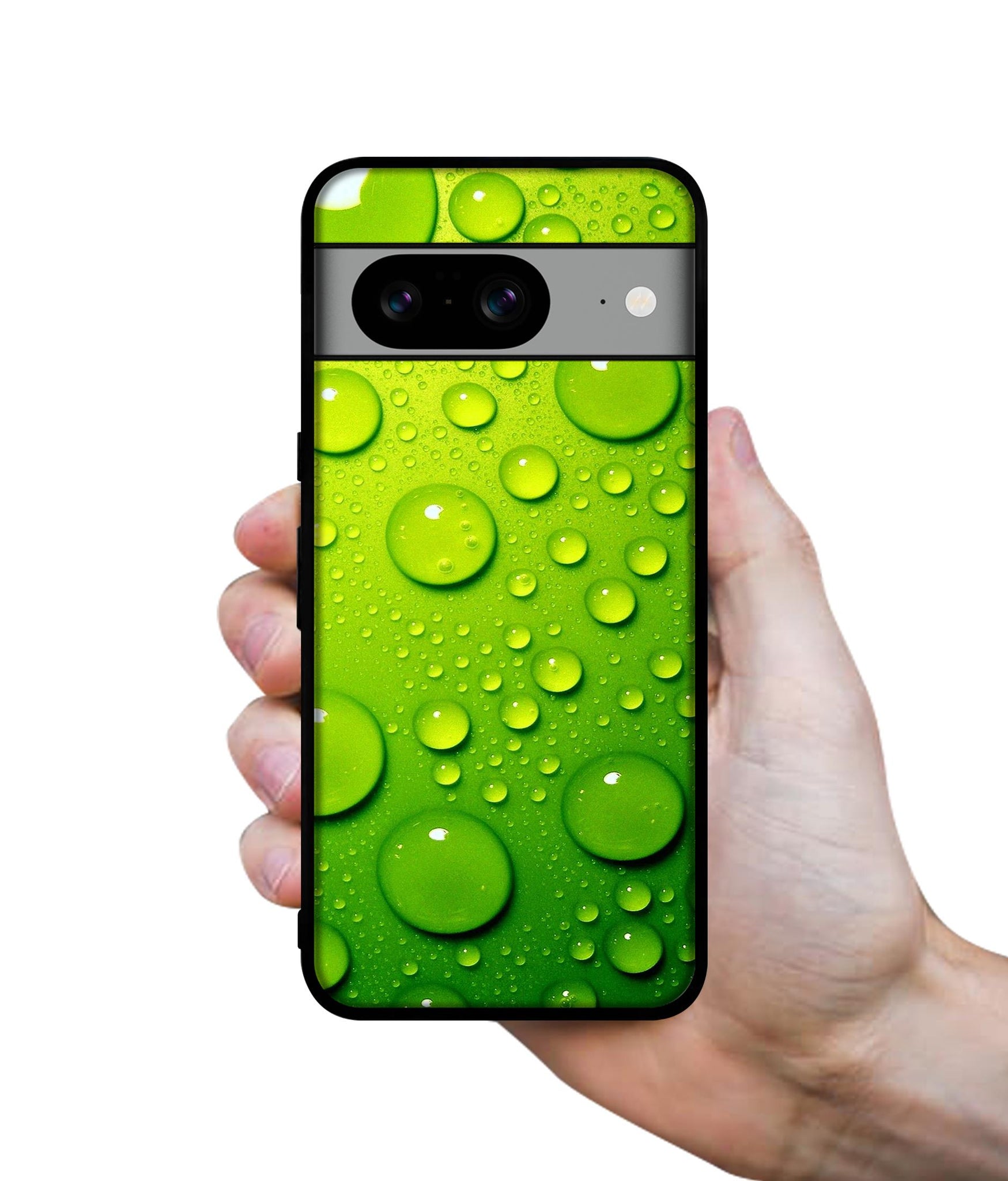 Green Bubbles Designer 2D Printed Back Case Cover for Google Pixel 8 5G