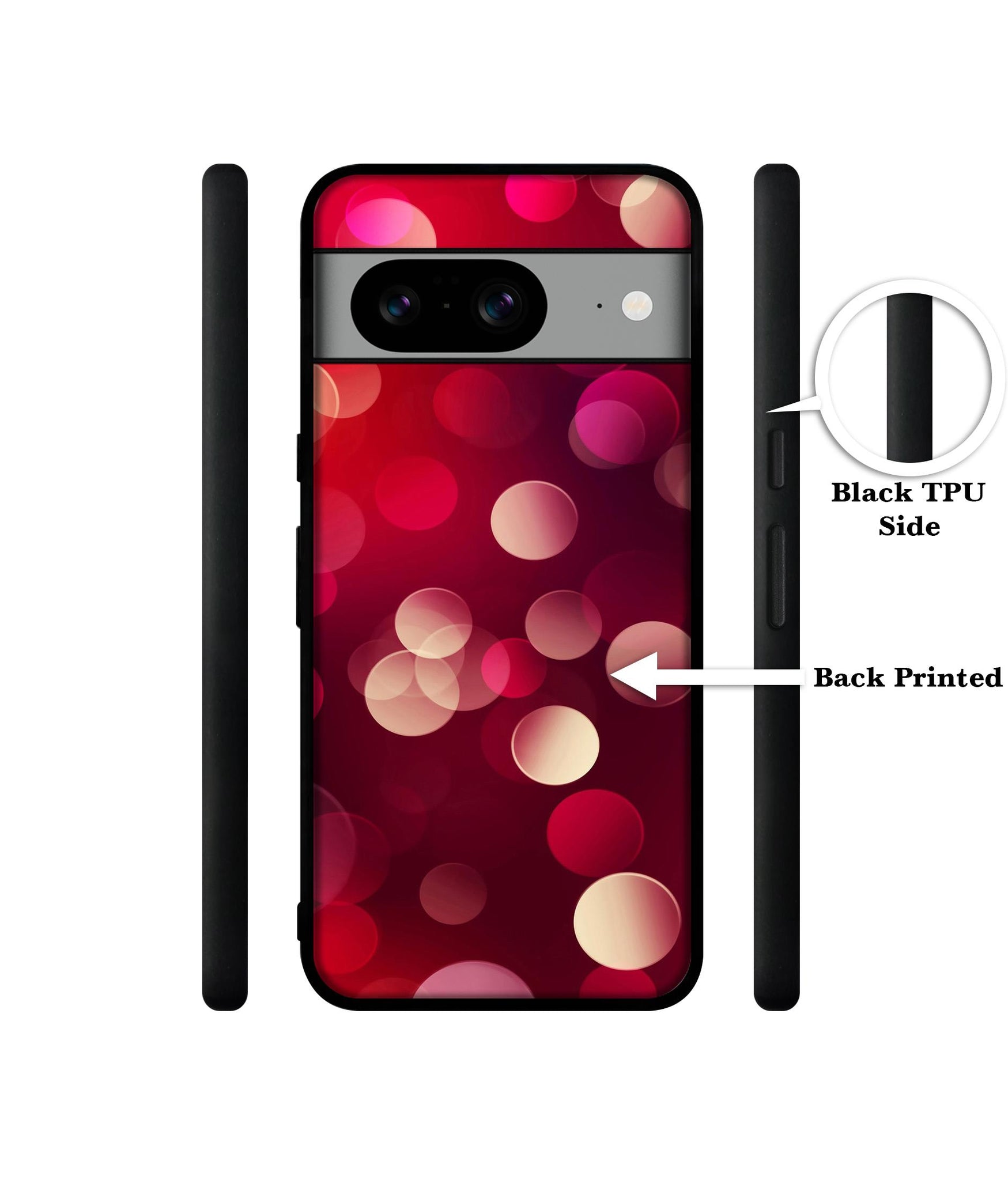 3D Circles Designer 2D Printed Back Case Cover for Google Pixel 8 5G