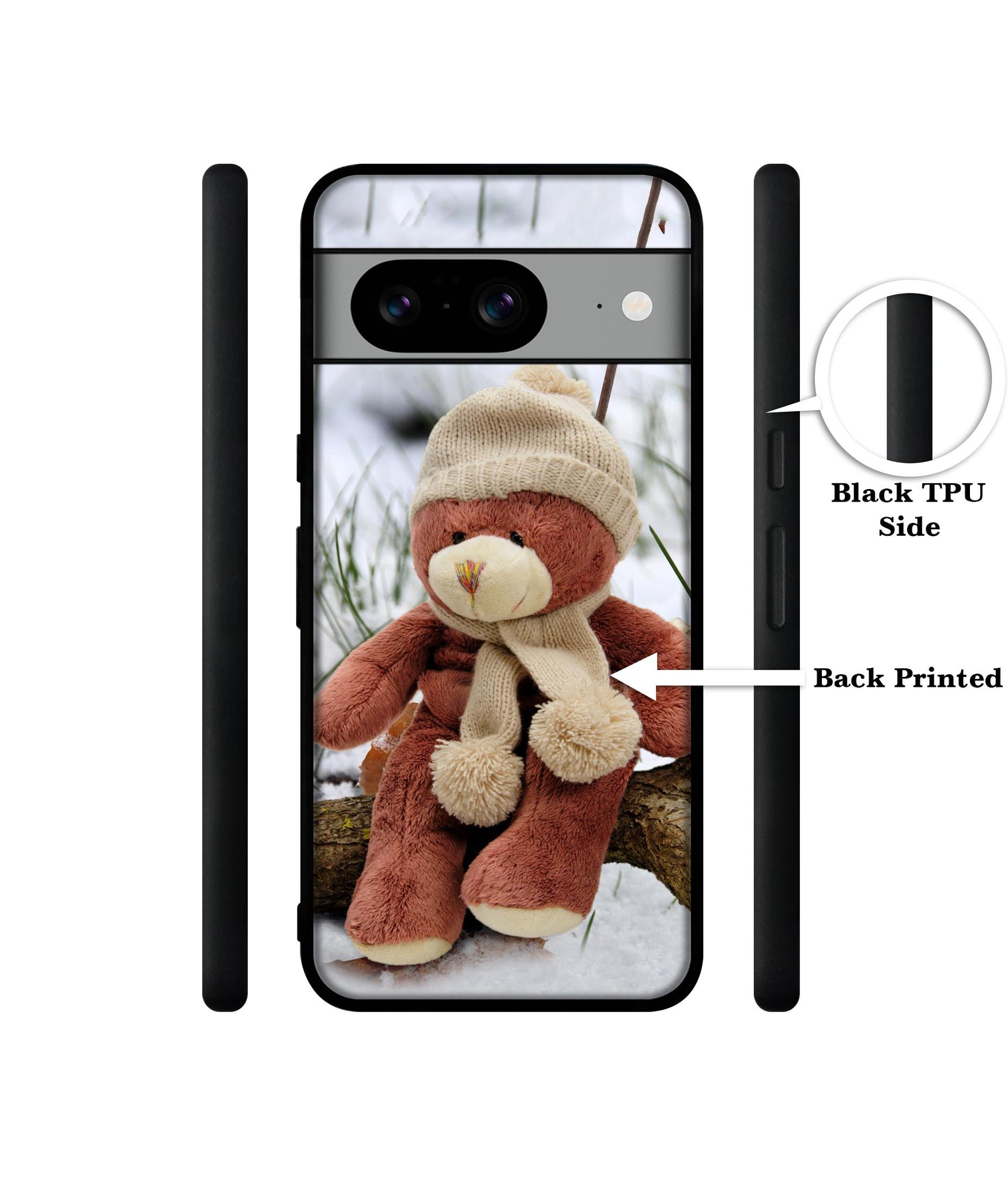 Woolen Bear Designer 2D Printed Back Case Cover for Google Pixel 8 5G