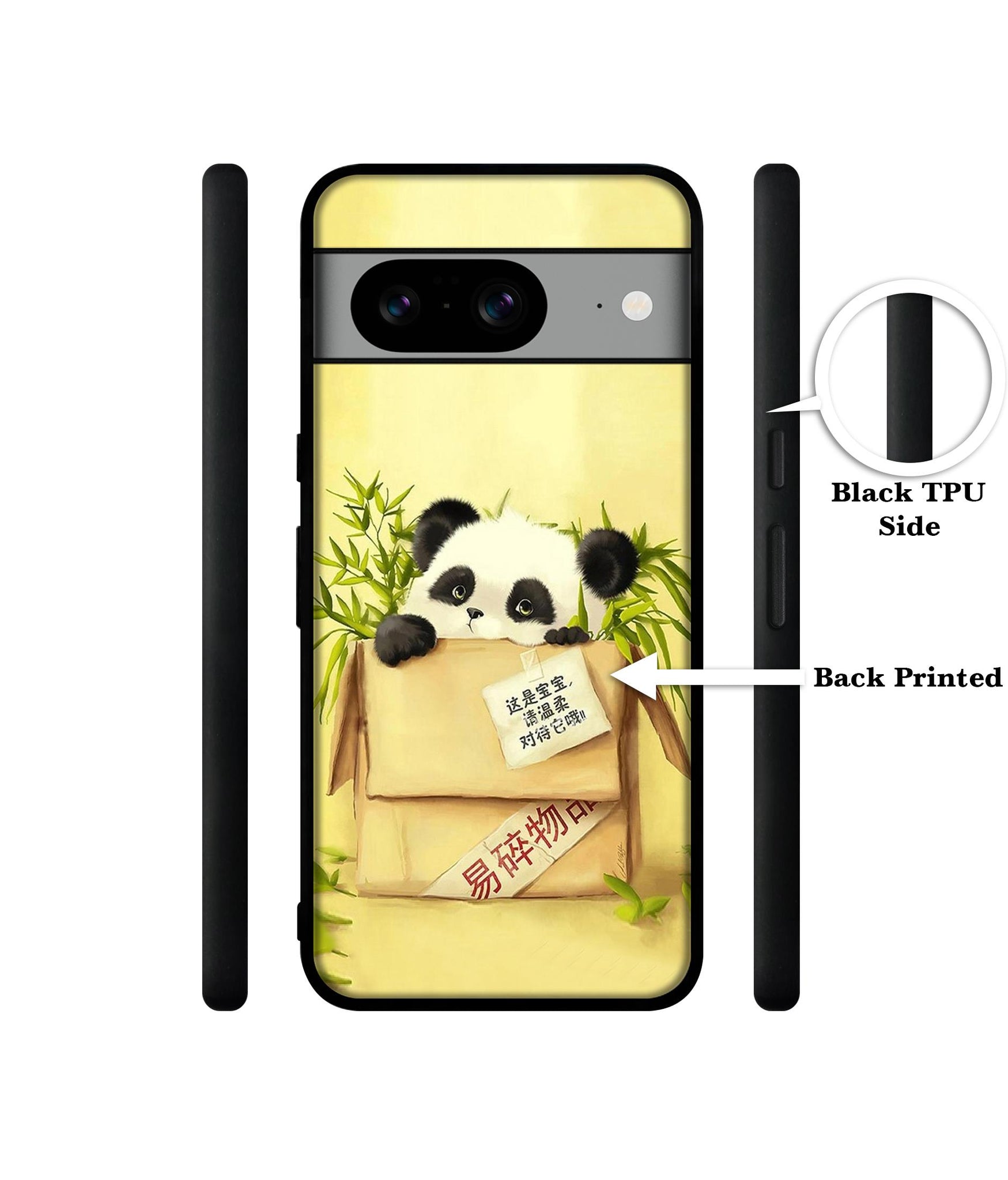 Panda In Box Designer 2D Printed Back Case Cover for Google Pixel 8 5G