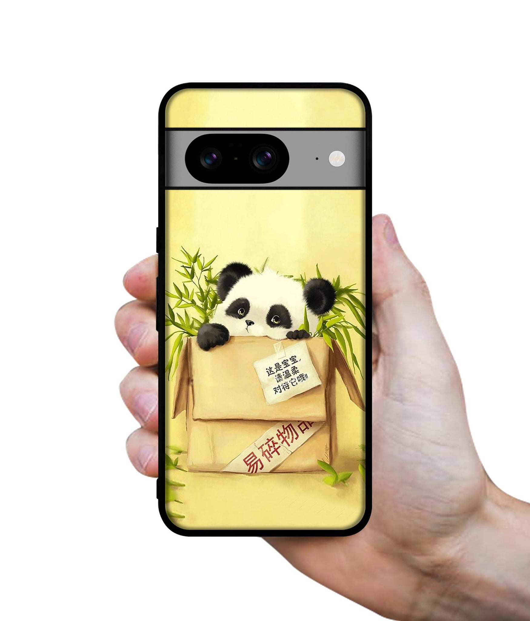 Panda In Box Designer 2D Printed Back Case Cover for Google Pixel 8 5G