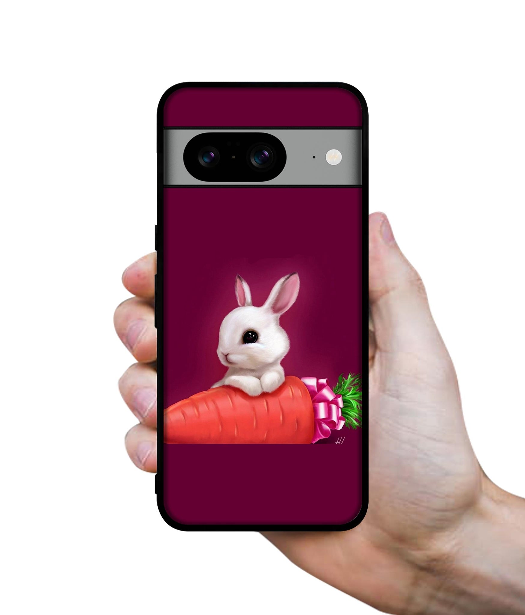 Bunny With Carrot Designer 2D Printed Back Case Cover for Google Pixel 8 5G