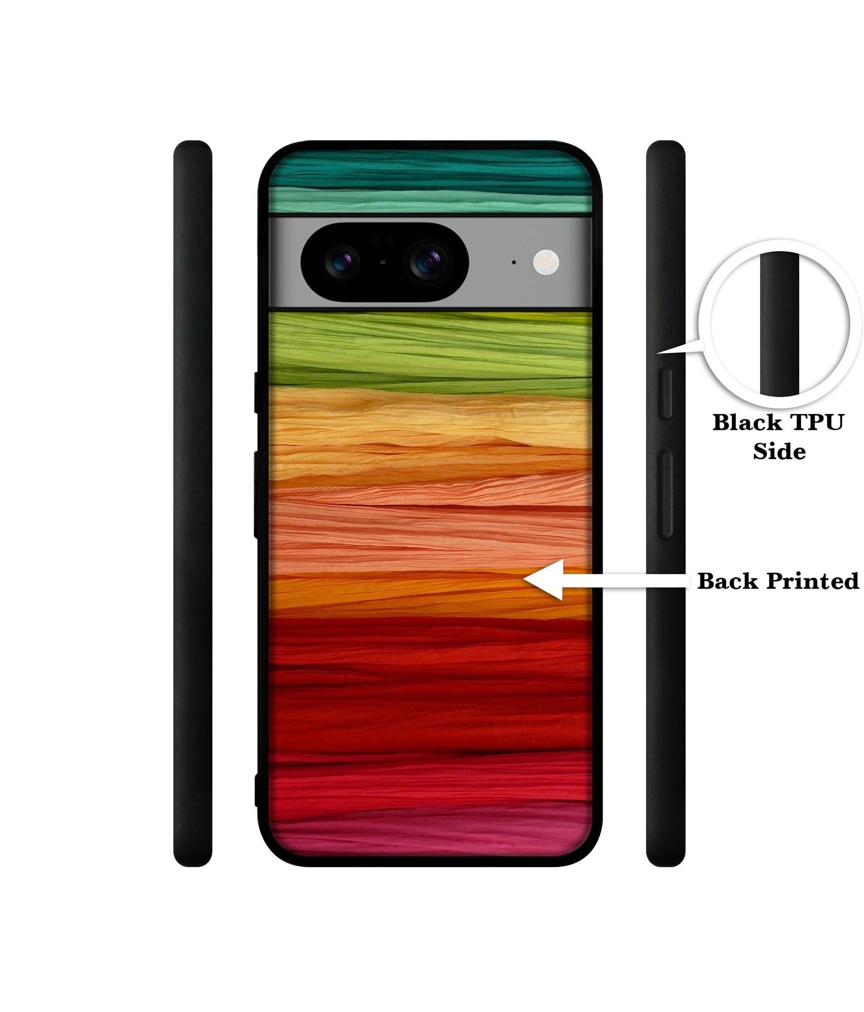 Colorful Thread Designer 2D Printed Back Case Cover for Google Pixel 8 5G