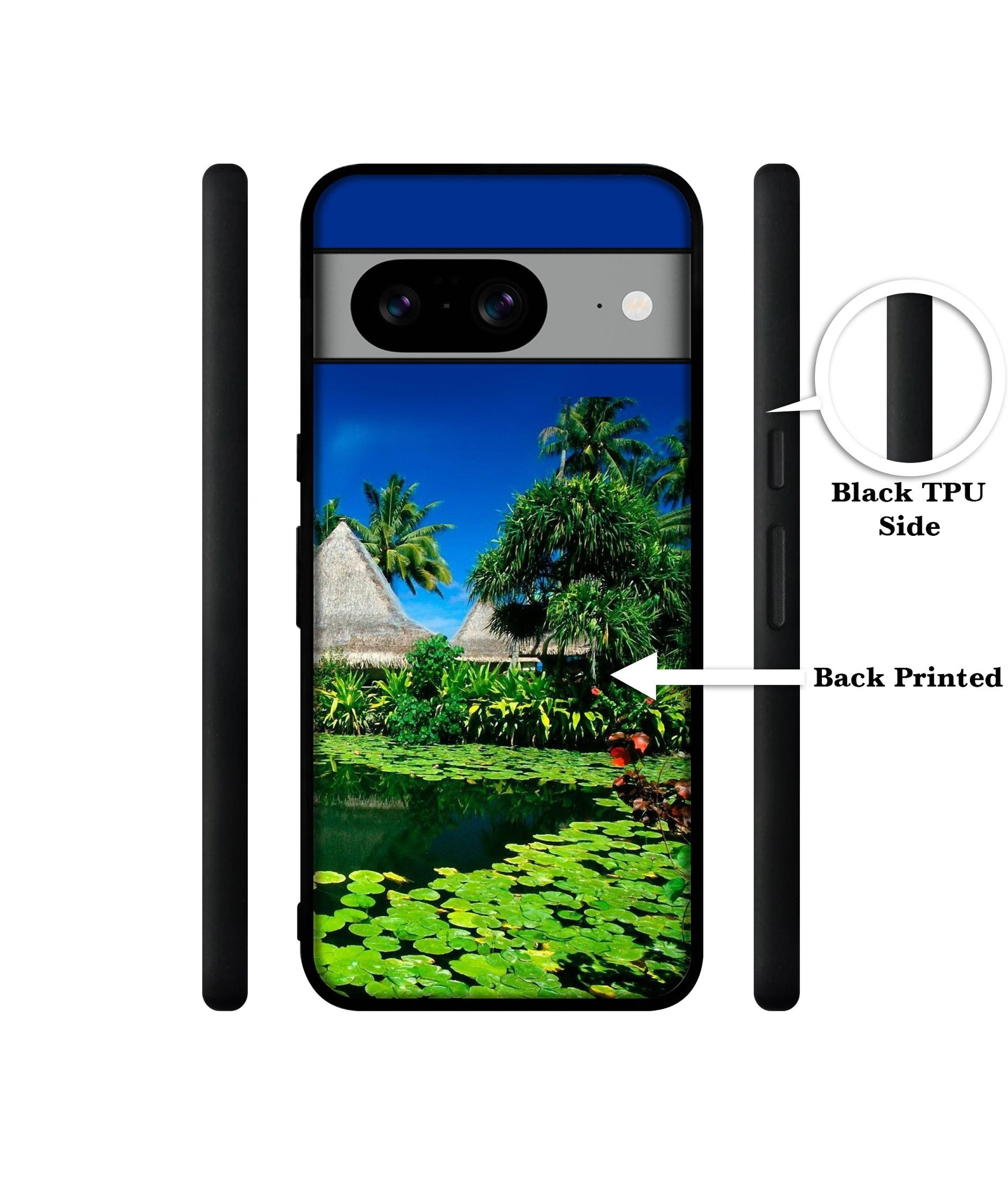 Tropics Water Designer 2D Printed Back Case Cover for Google Pixel 8 5G
