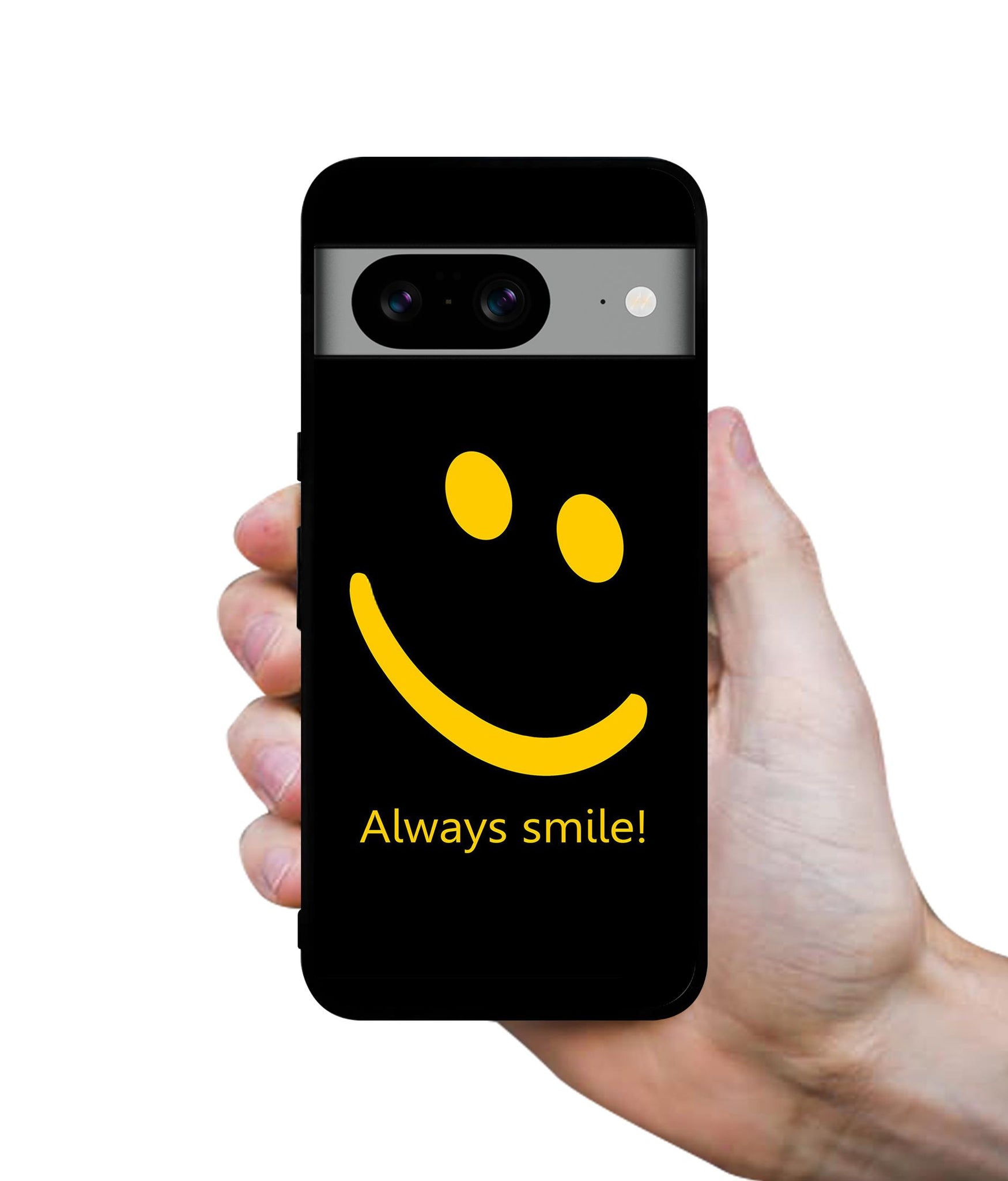 Always Smile Quote Designer 2D Printed Back Case Cover for Google Pixel 8 5G