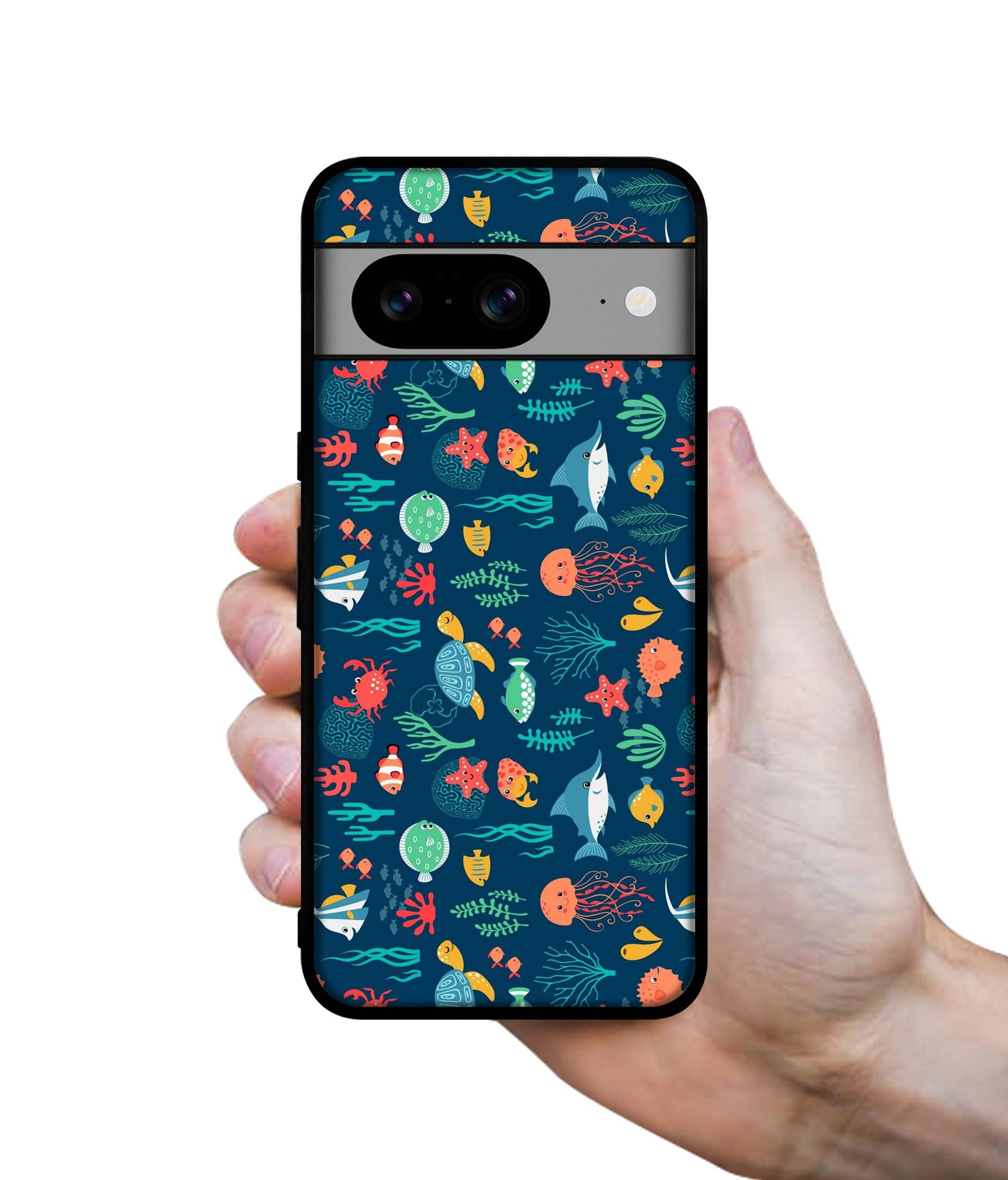 Aquarium Texture Designer 2D Printed Back Case Cover for Google Pixel 8 5G