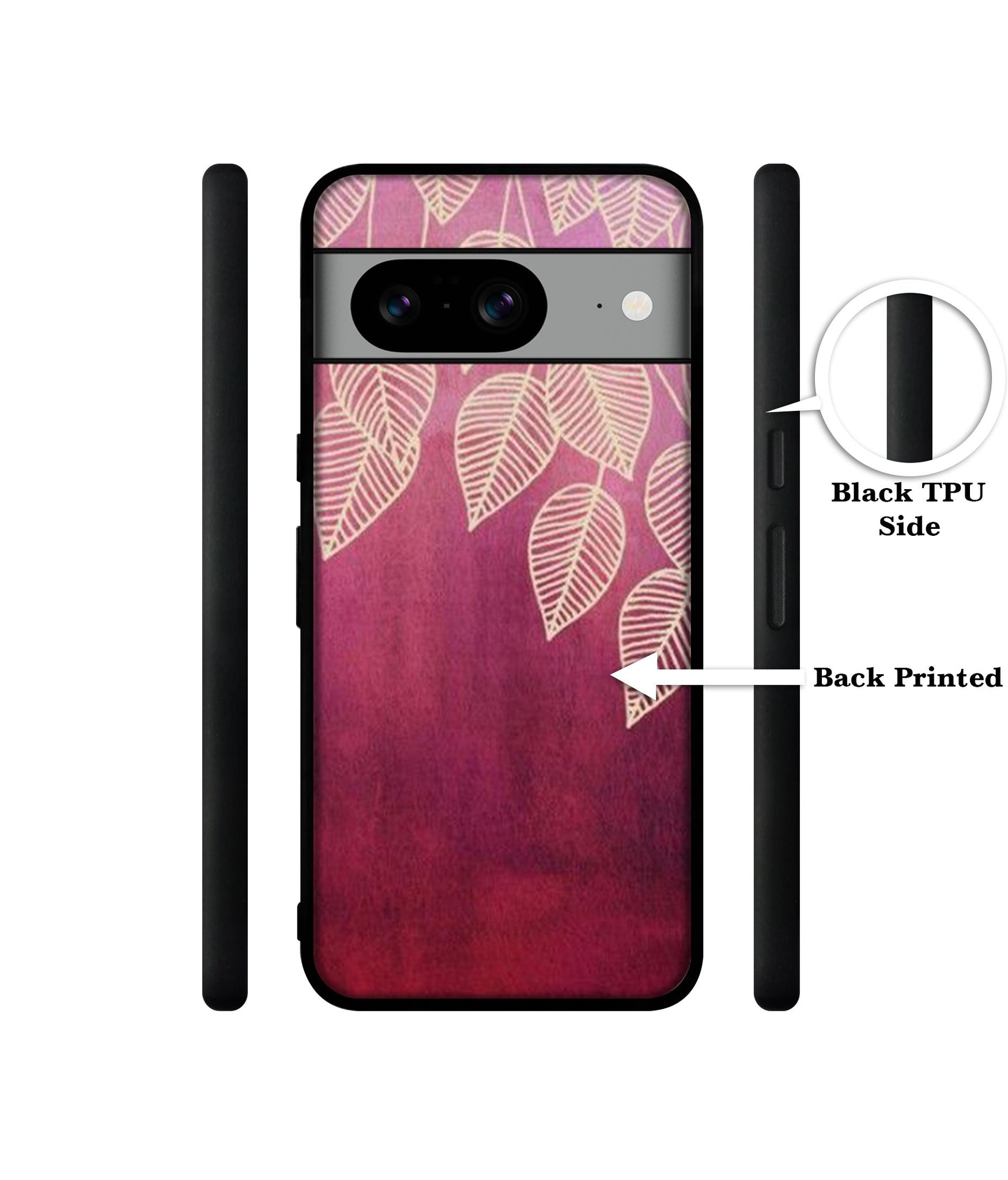 Leaf Pattern Designer 2D Printed Back Case Cover for Google Pixel 8 5G