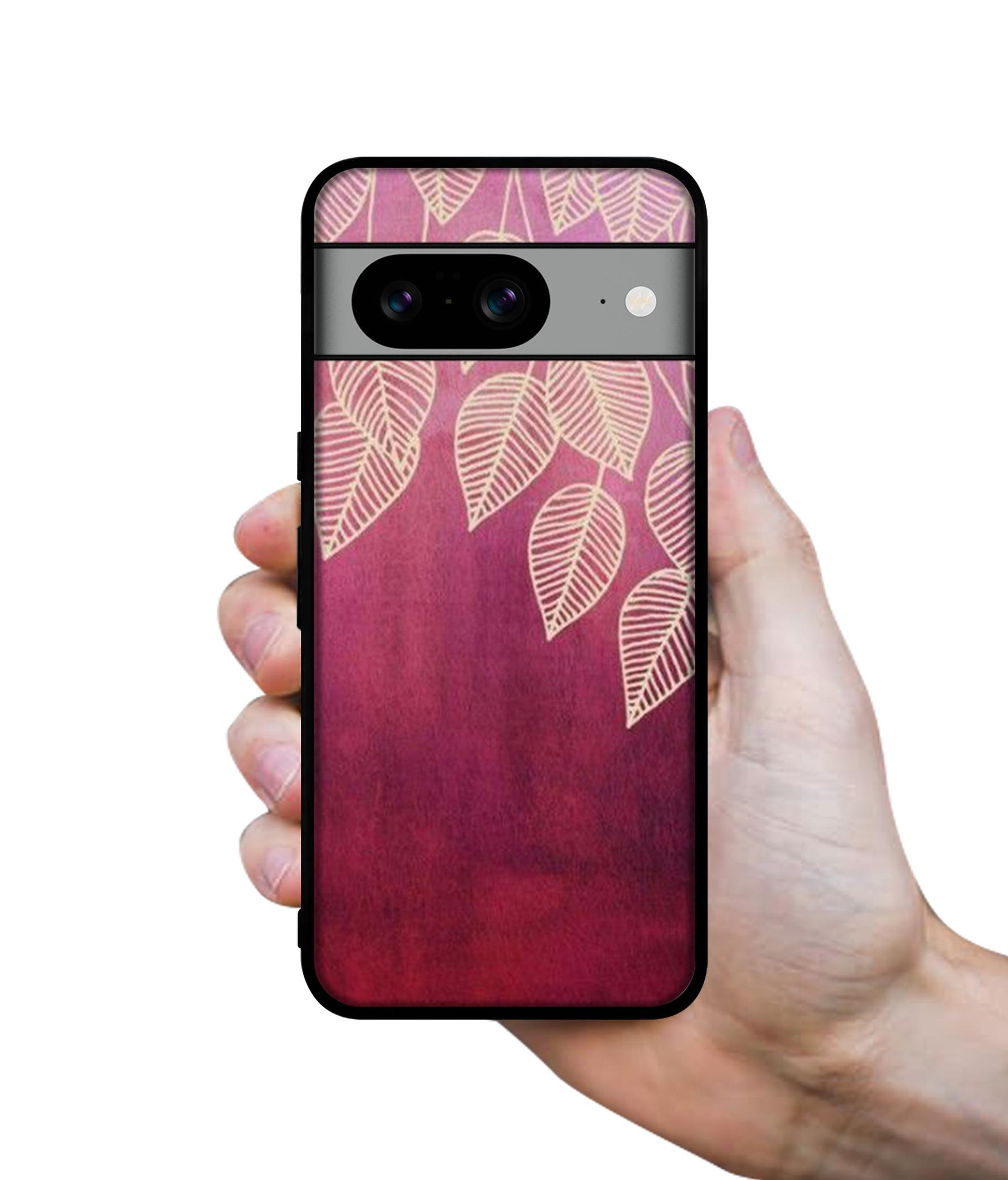 Leaf Pattern Designer 2D Printed Back Case Cover for Google Pixel 8 5G