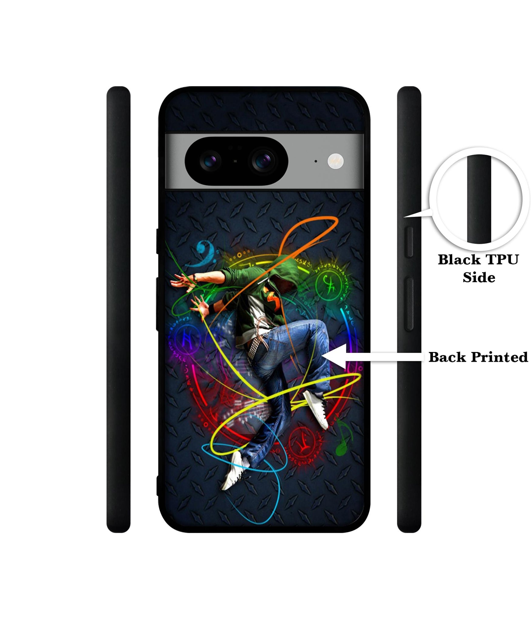 Boy With Music Designer 2D Printed Back Case Cover for Google Pixel 8 5G