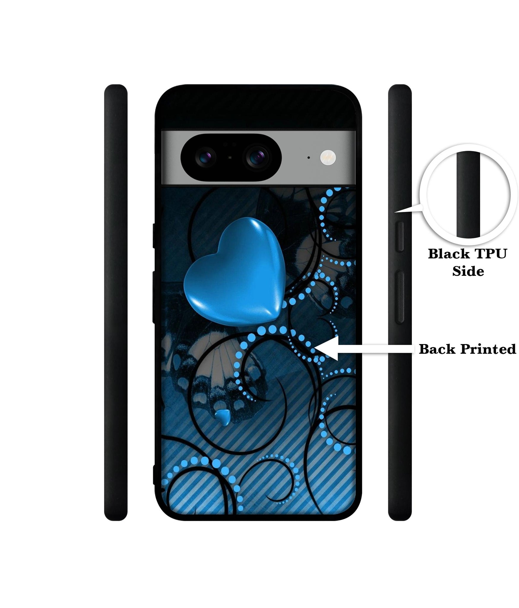 Hart Designer 2D Printed Back Case Cover for Google Pixel 8 5G