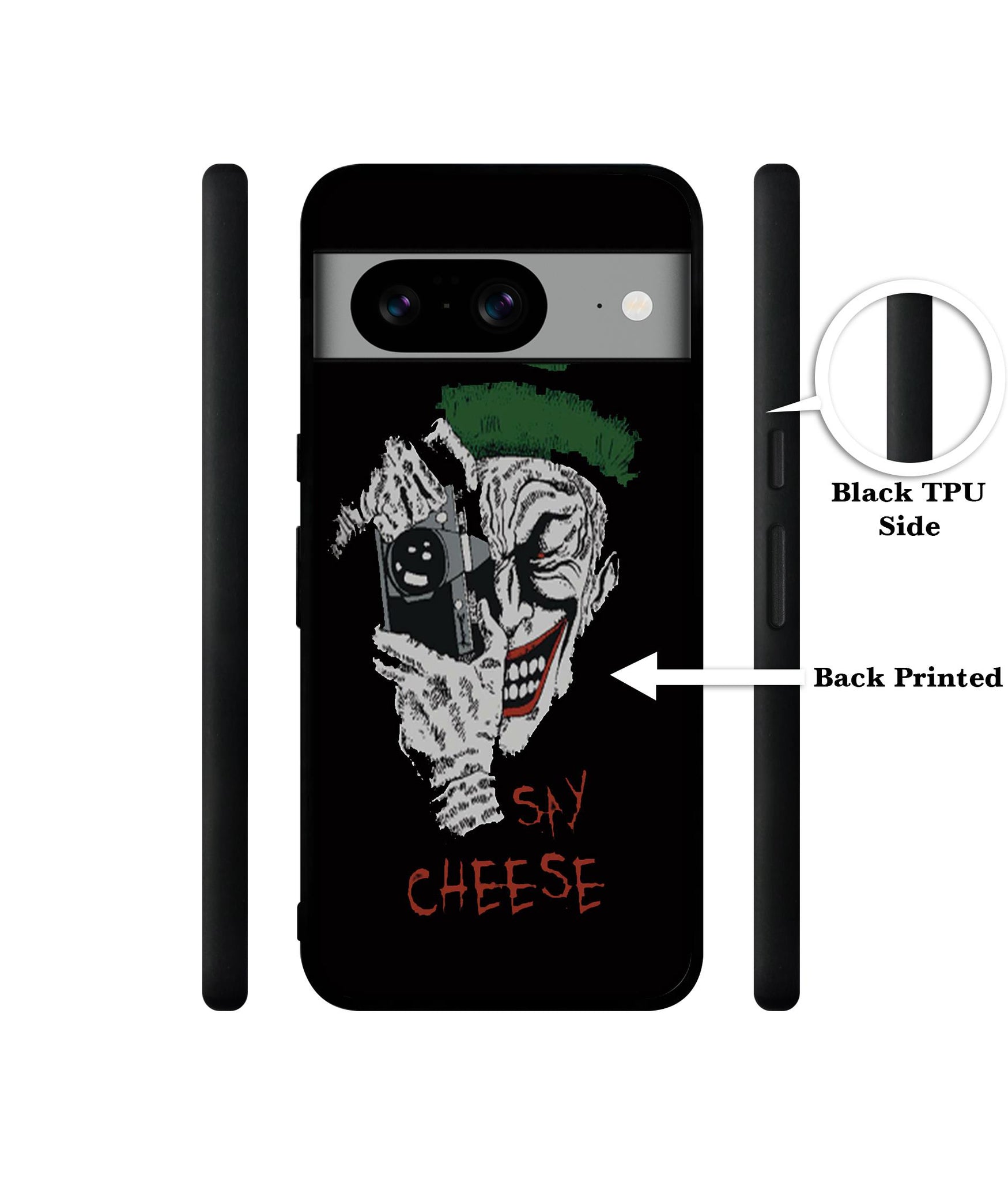 Joker Say Cheese Designer 2D Printed Back Case Cover for Google Pixel 8 5G