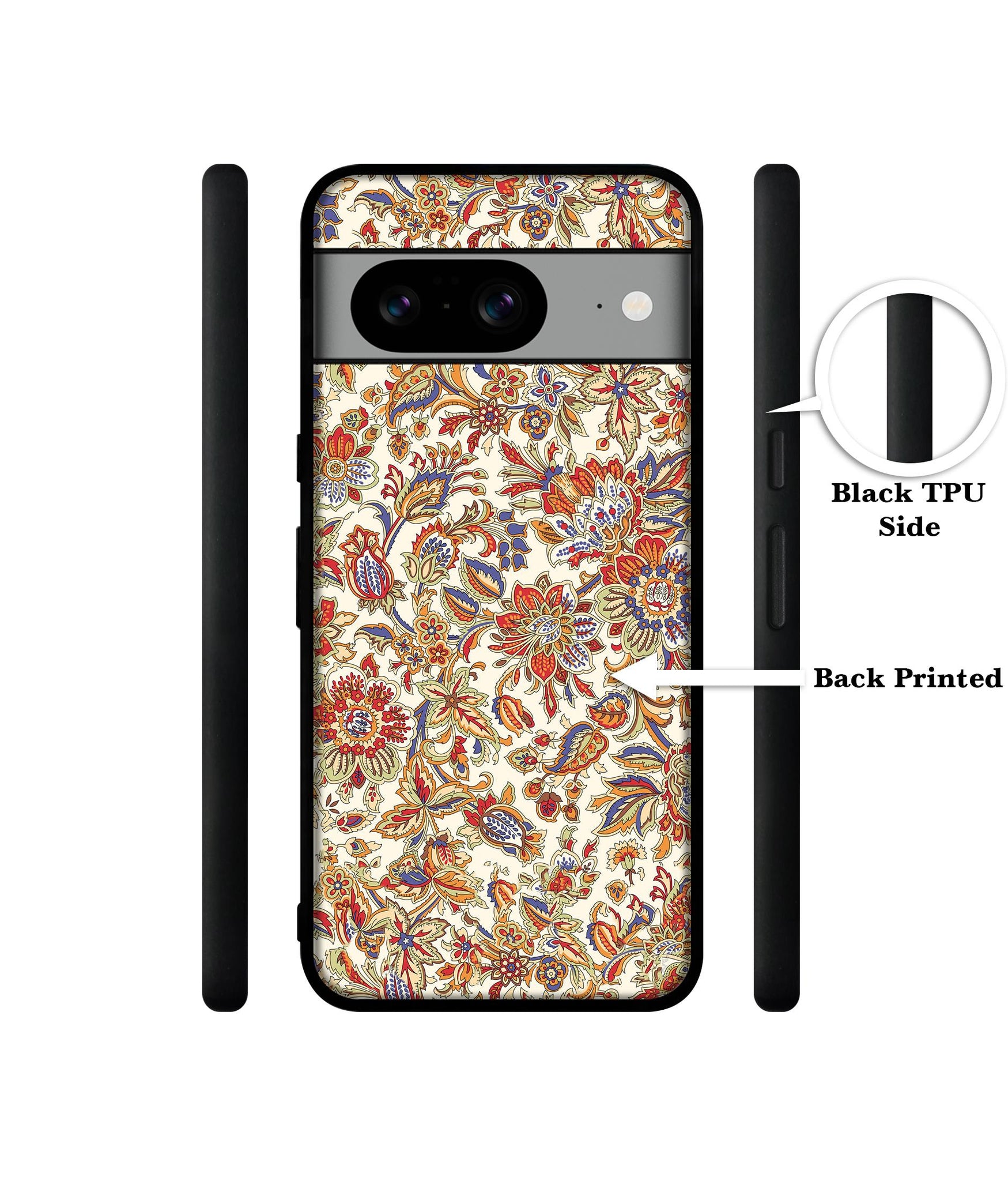 Floral Designer 2D Printed Back Case Cover for Google Pixel 8 5G