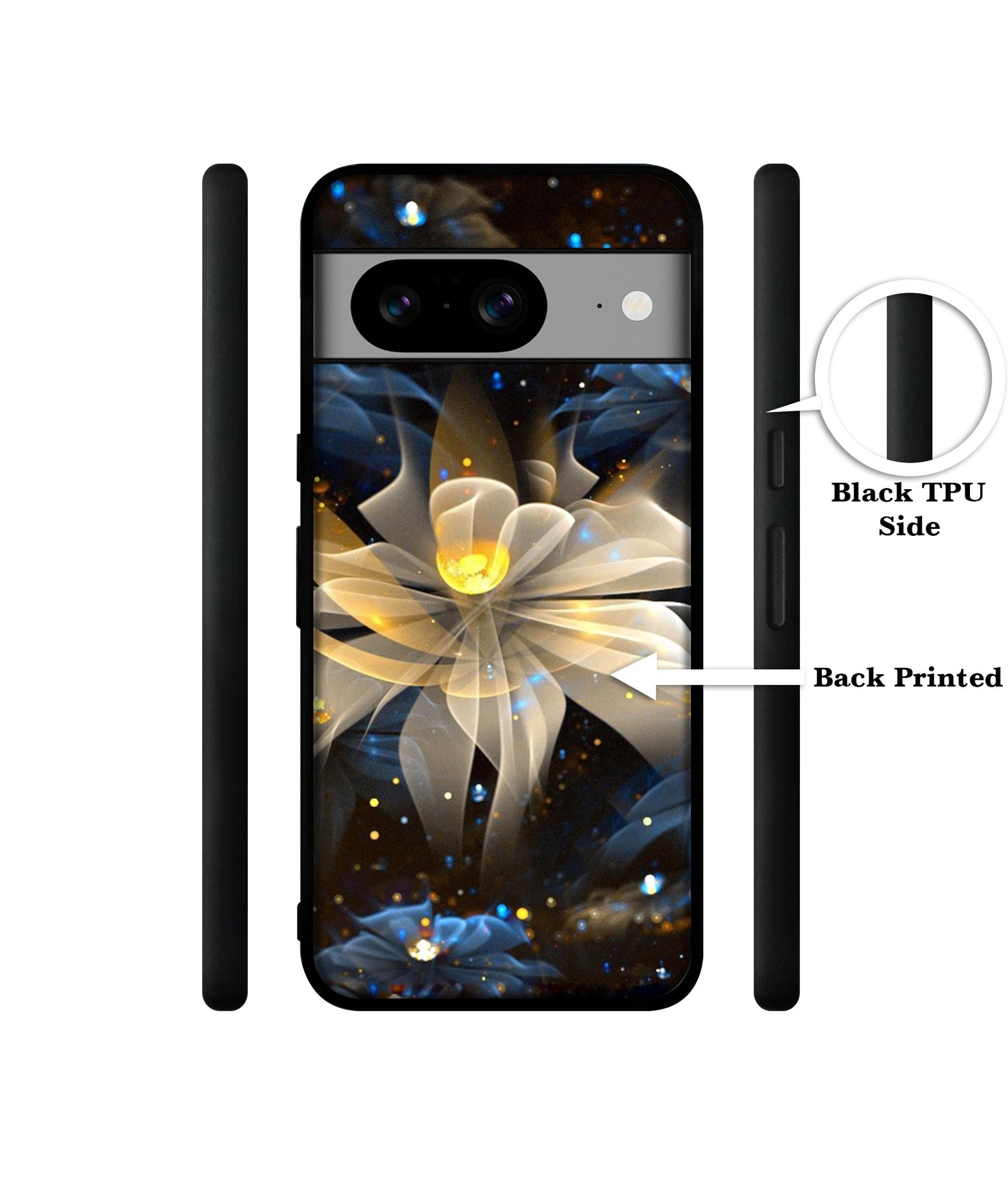 Art Flower Designer 2D Printed Back Case Cover for Google Pixel 8 5G