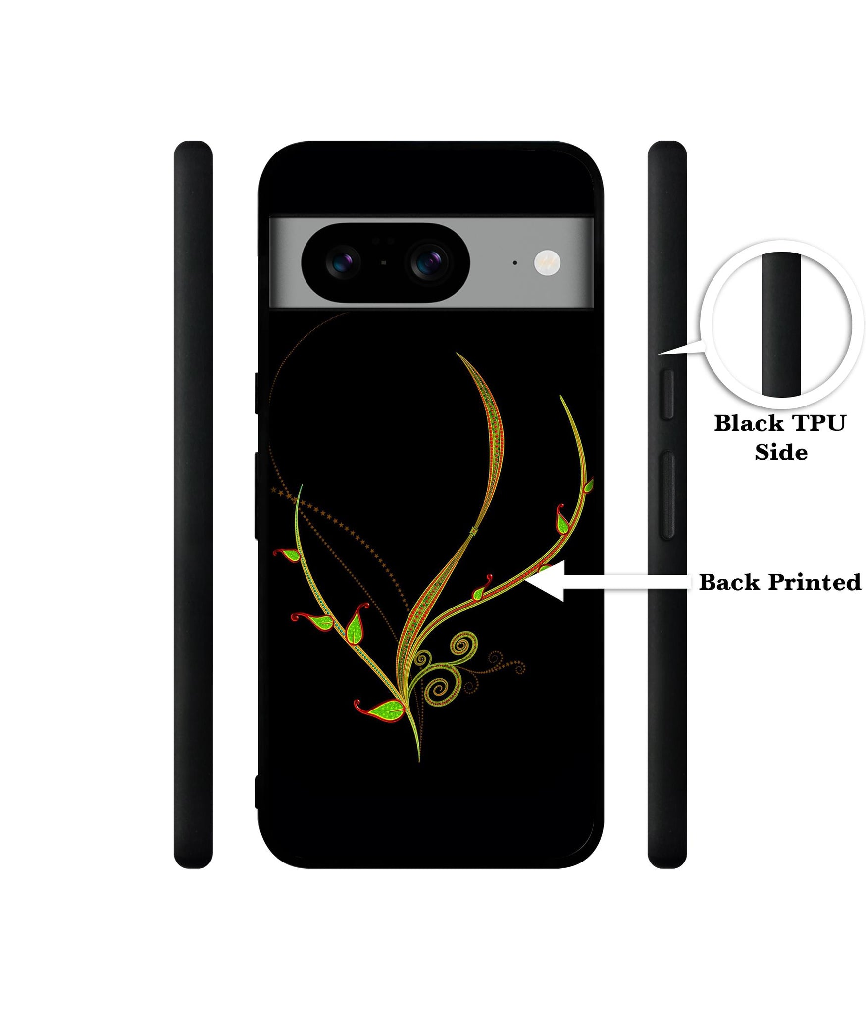 Yellow Pattern Designer 2D Printed Back Case Cover for Google Pixel 8 5G