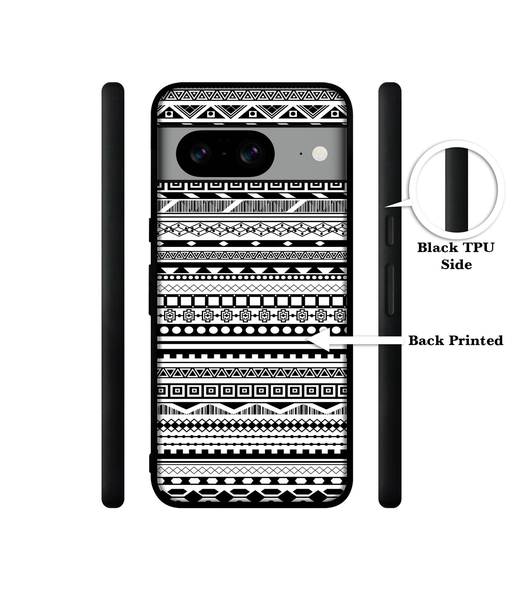 Black & White Patterns Designer 2D Printed Back Case Cover for Google Pixel 8 5G