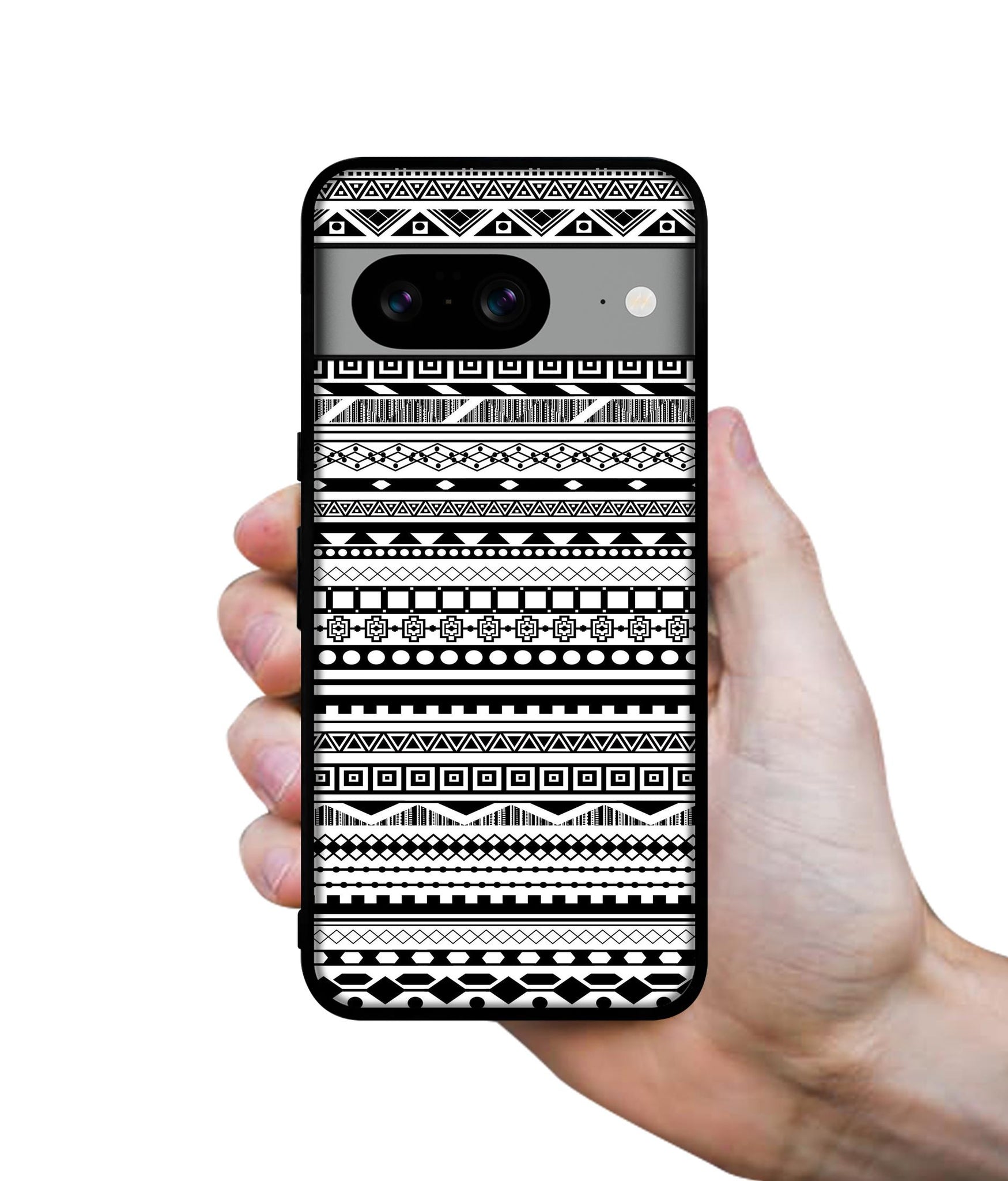 Black & White Patterns Designer 2D Printed Back Case Cover for Google Pixel 8 5G