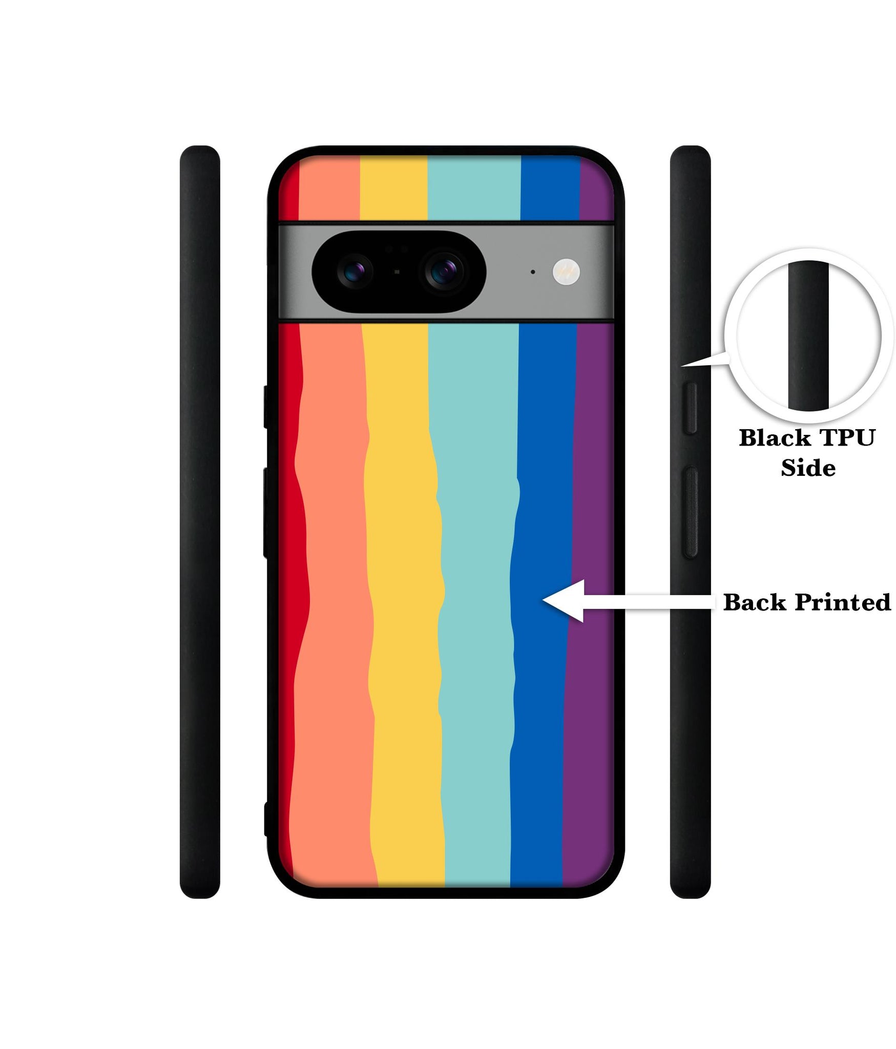 Rainbow Designer 2D Printed Back Case Cover for Google Pixel 8 5G