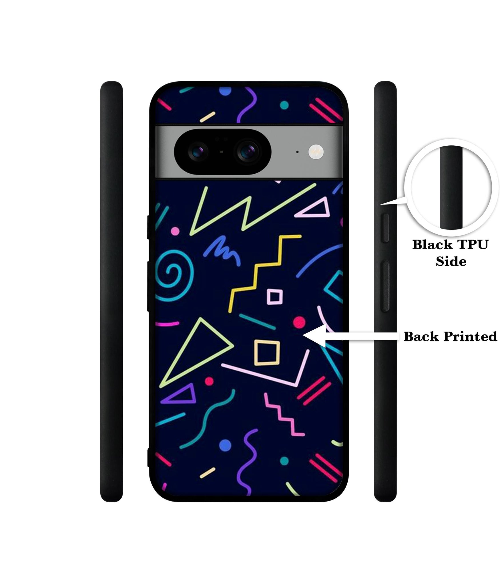Retro Abstract Designer 2D Printed Back Case Cover for Google Pixel 8 5G