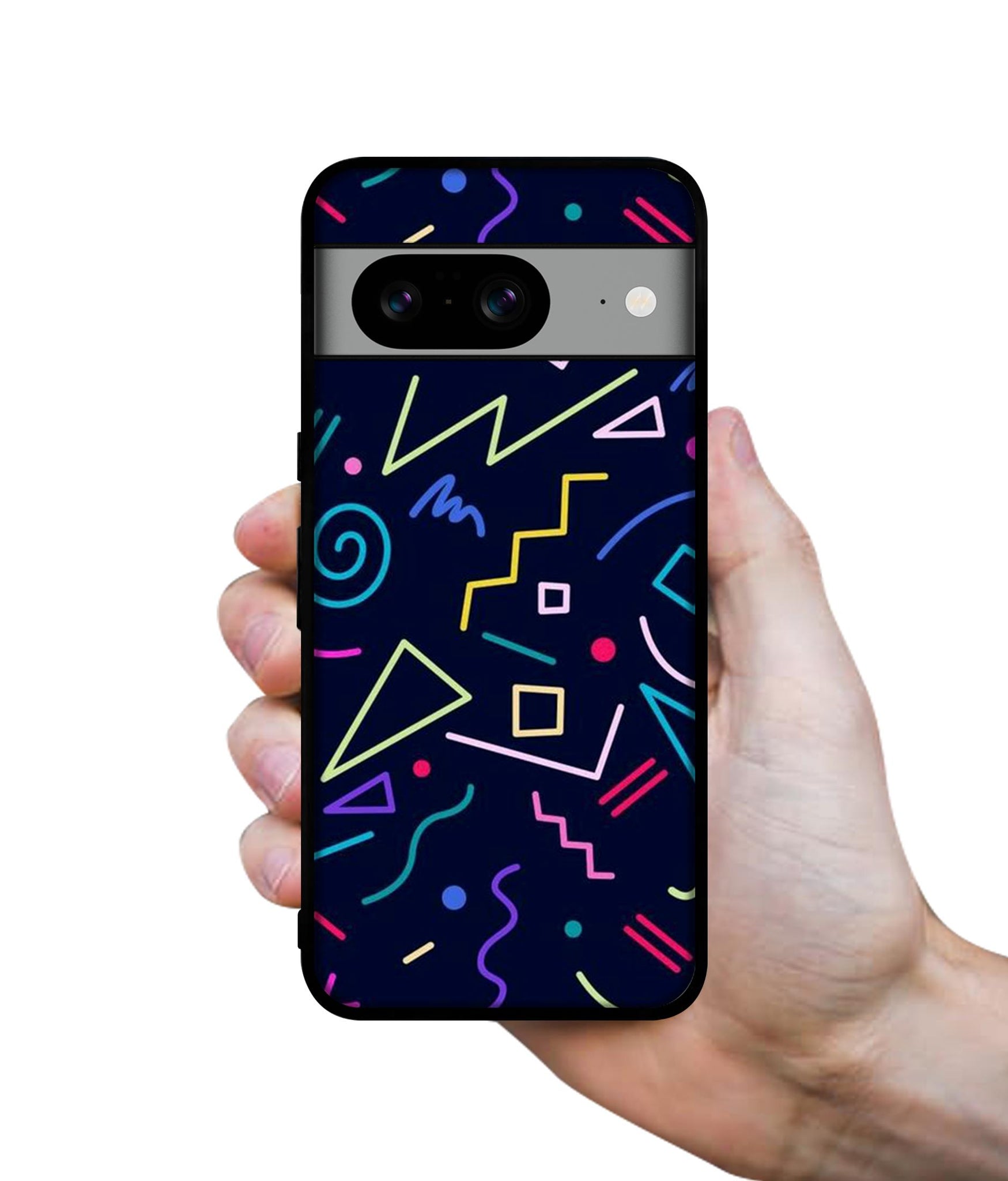 Retro Abstract Designer 2D Printed Back Case Cover for Google Pixel 8 5G