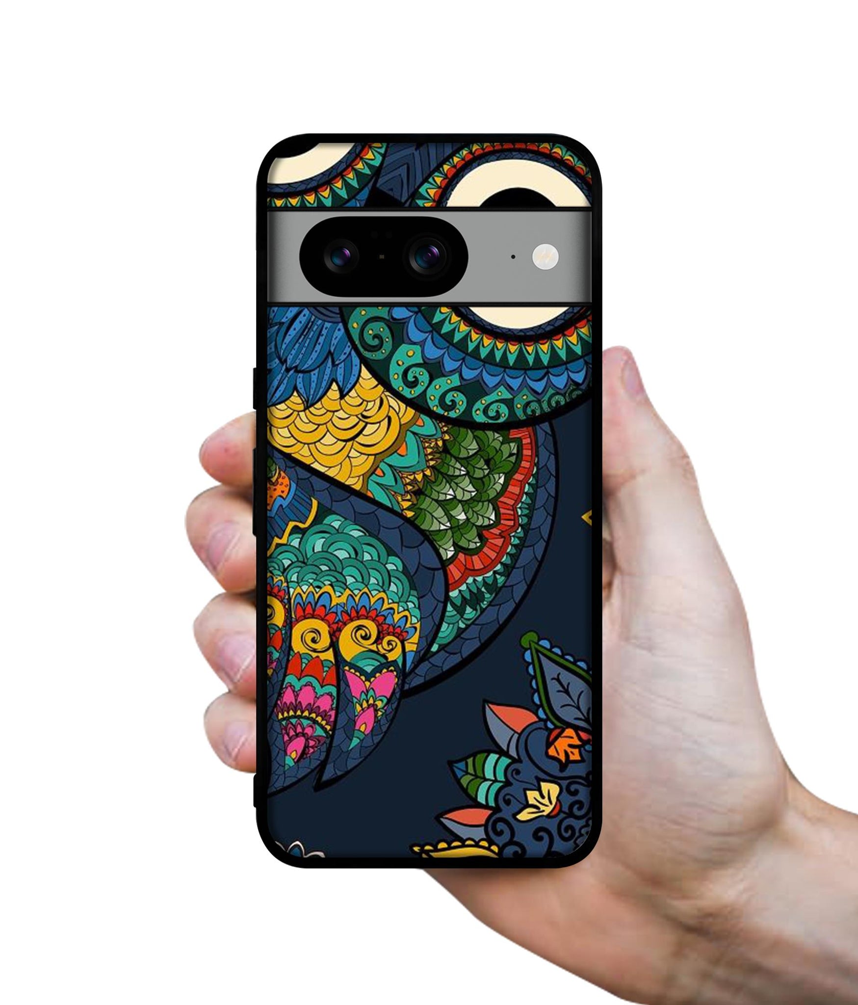 Owl Illustration Designer 2D Printed Back Case Cover for Google Pixel 8 5G