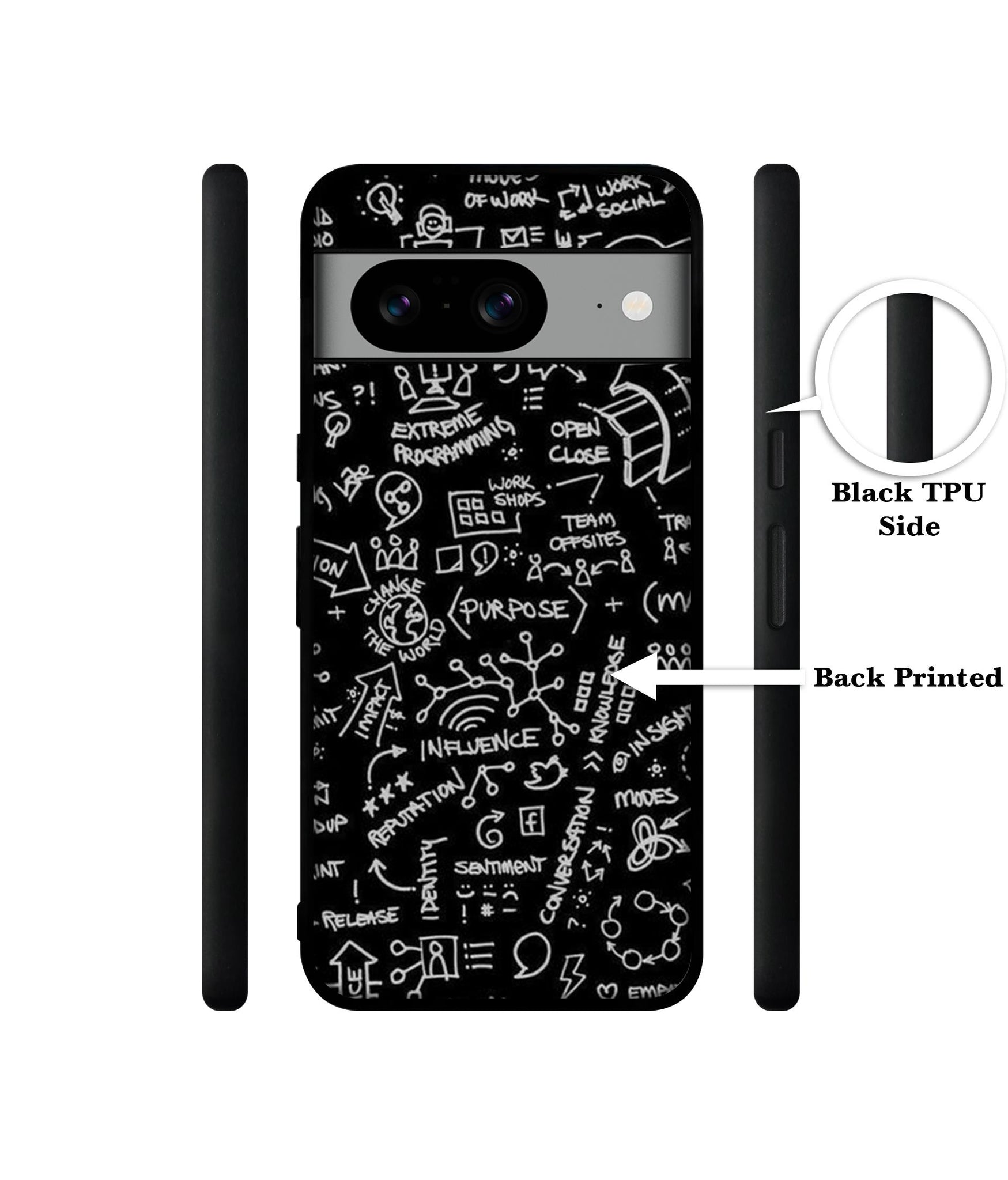 Formulas Designer 2D Printed Back Case Cover for Google Pixel 8 5G
