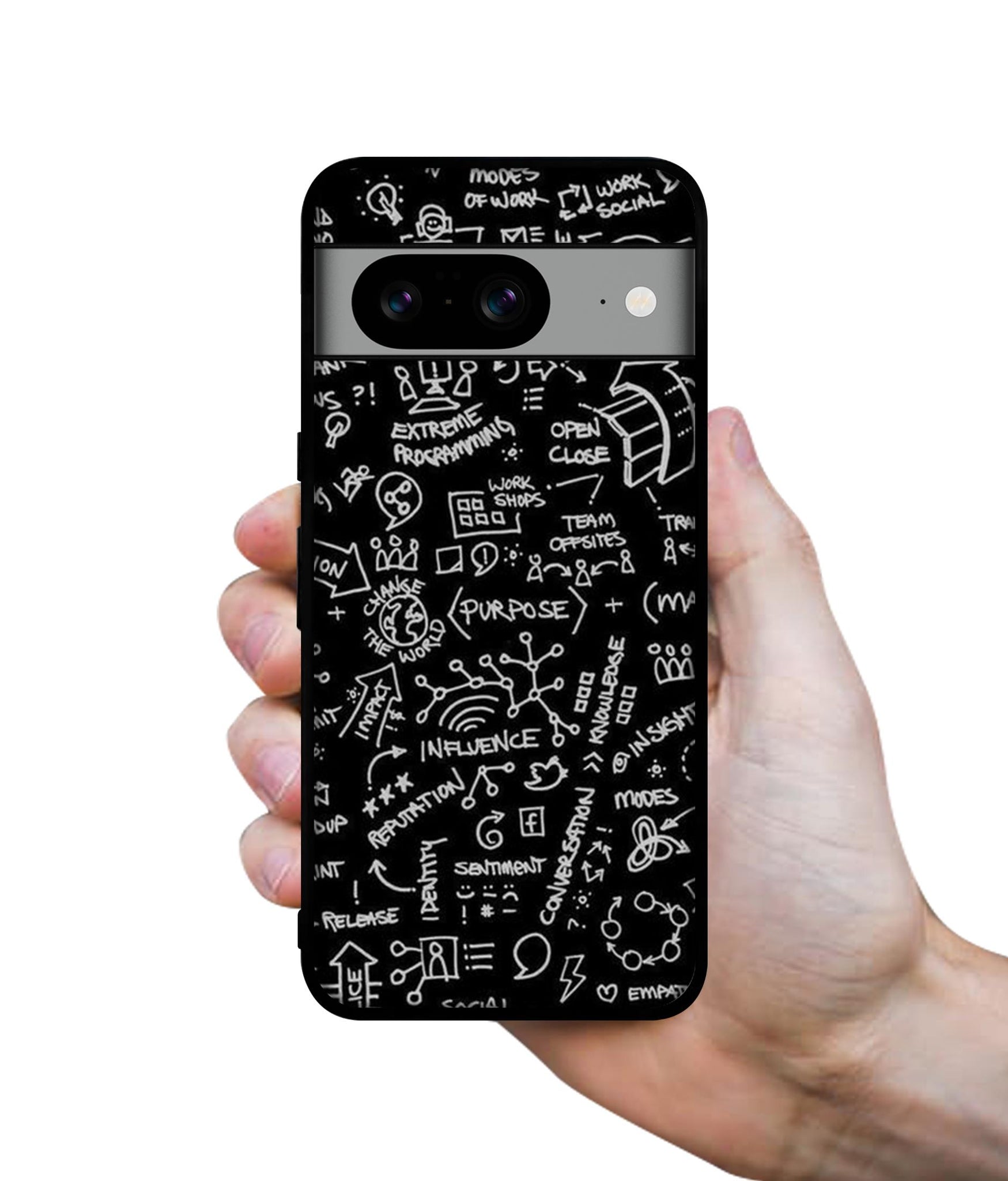 Formulas Designer 2D Printed Back Case Cover for Google Pixel 8 5G