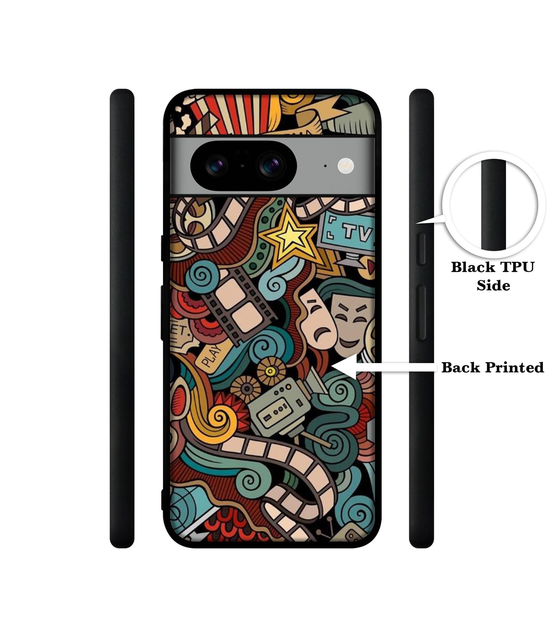 Movies Designer 2D Printed Back Case Cover for Google Pixel 8 5G
