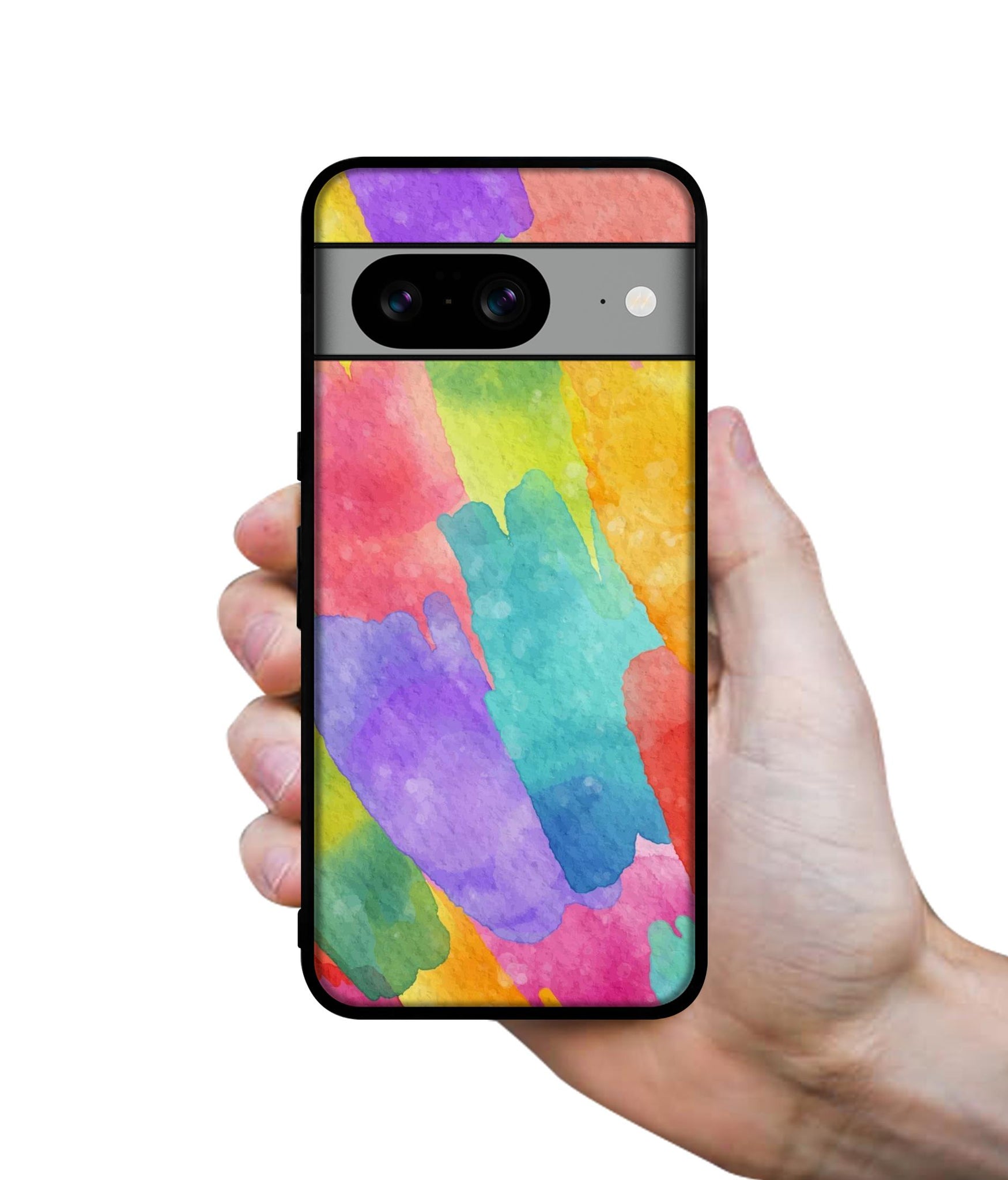 Water Paint Colorful Abstract Designer 2D Printed Back Case Cover for Google Pixel 8 5G