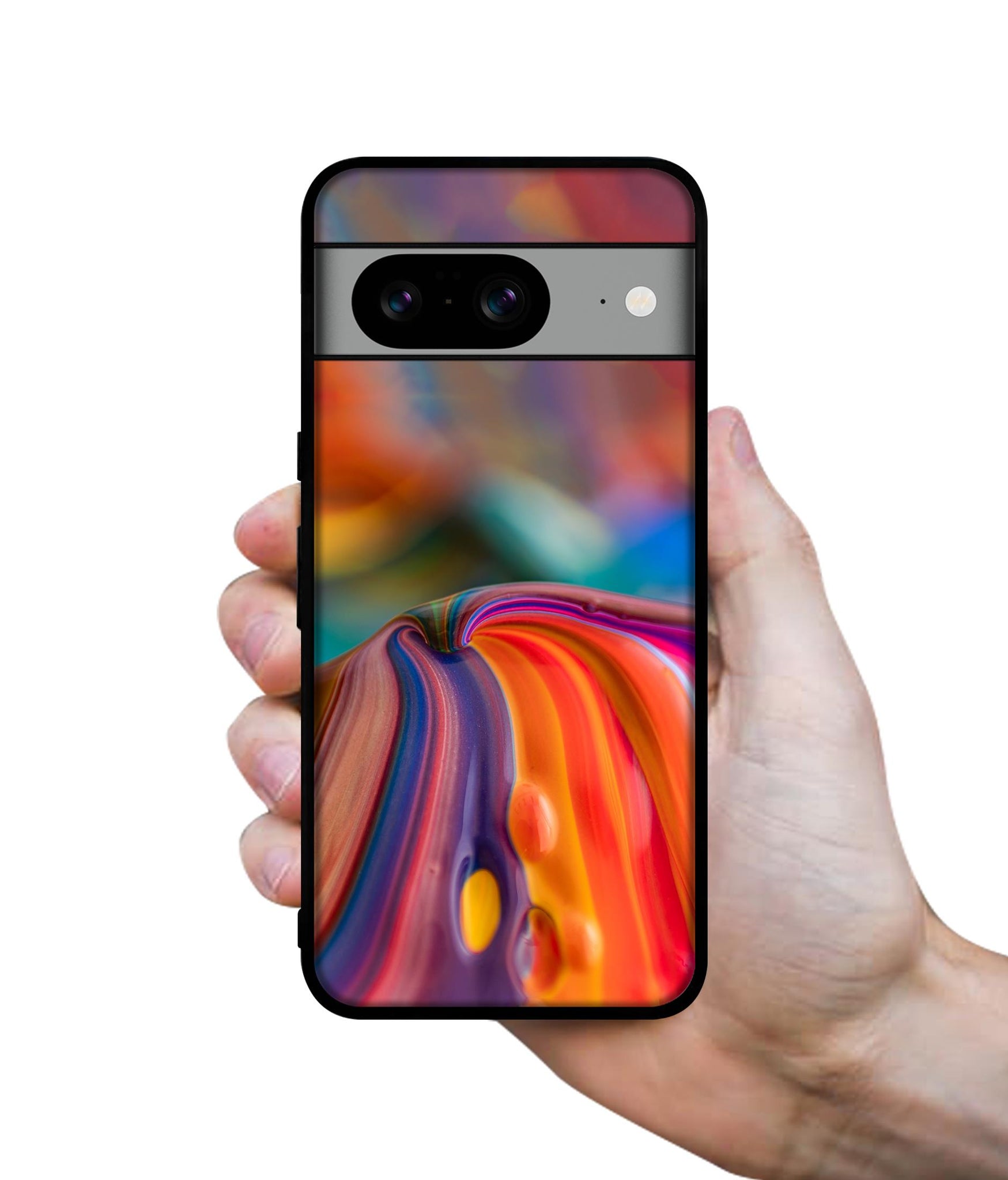 Rainbow Colors Designer 2D Printed Back Case Cover for Google Pixel 8 5G