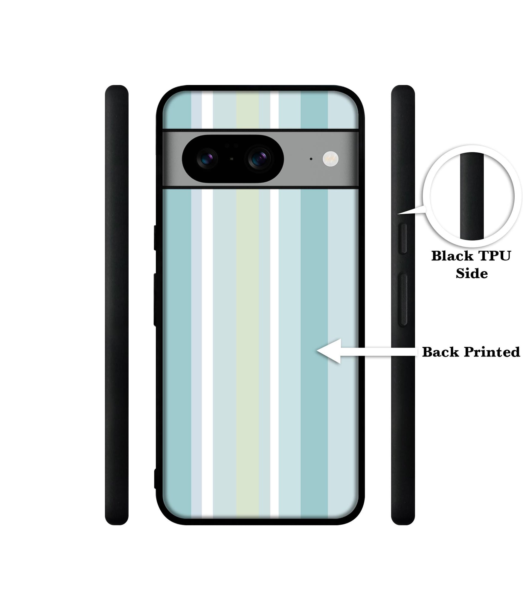 Light Green Stripes Designer 2D Printed Back Case Cover for Google Pixel 8 5G