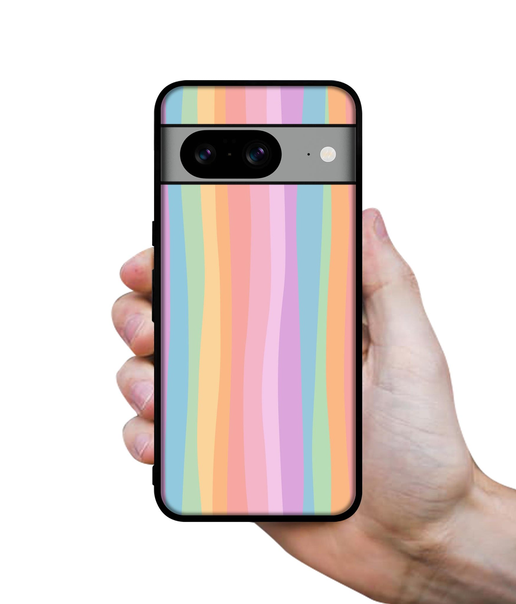 Cool Rainbow Designer 2D Printed Back Case Cover for Google Pixel 8 5G