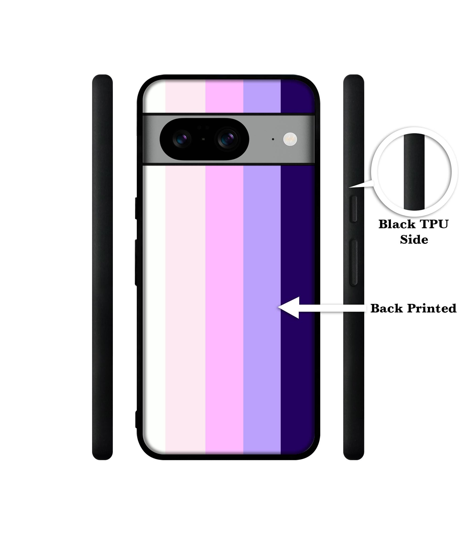 Pink and Purple Lines Designer 2D Printed Back Case Cover for Google Pixel 8 5G