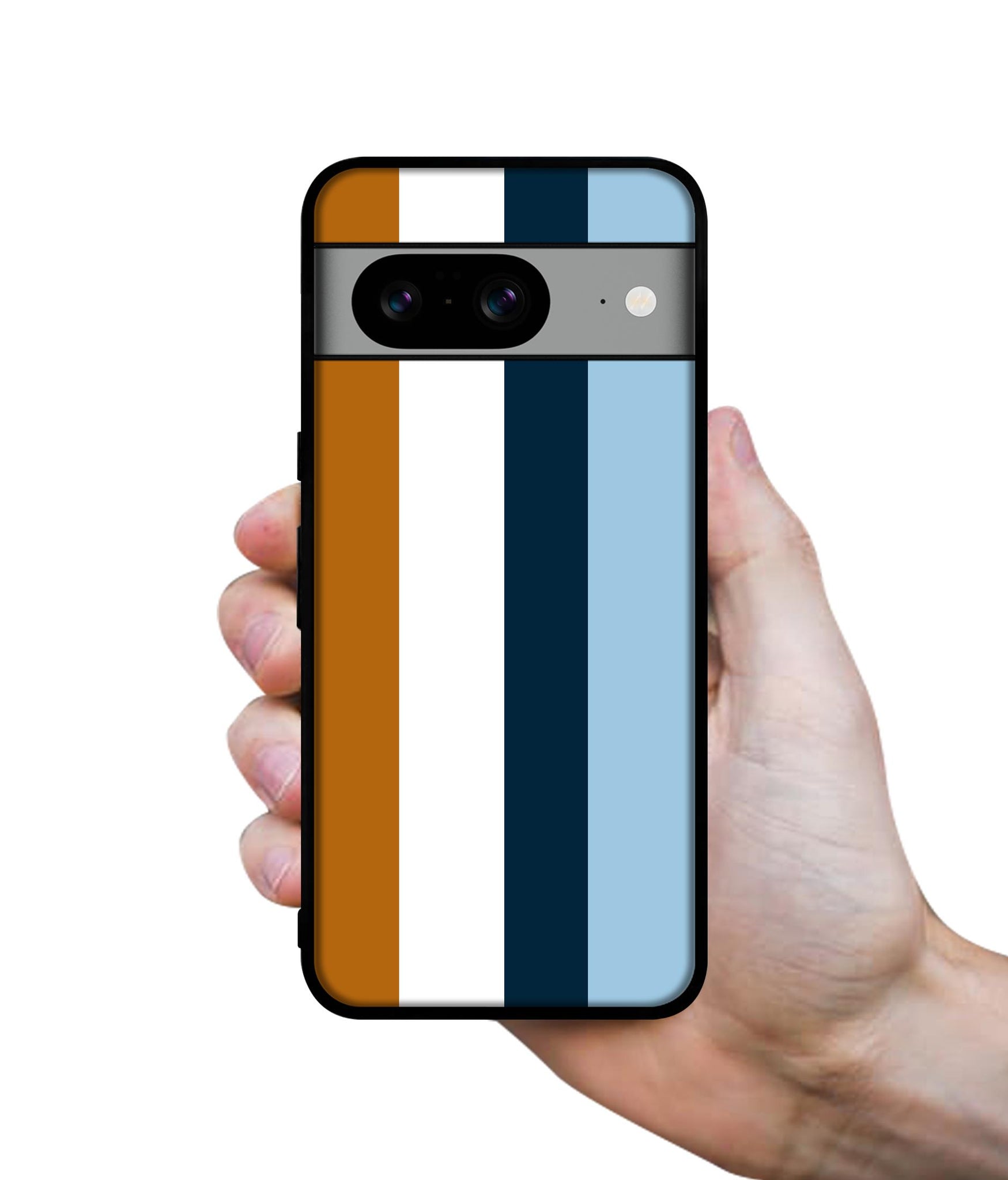 Color Stripes Designer 2D Printed Back Case Cover for Google Pixel 8 5G