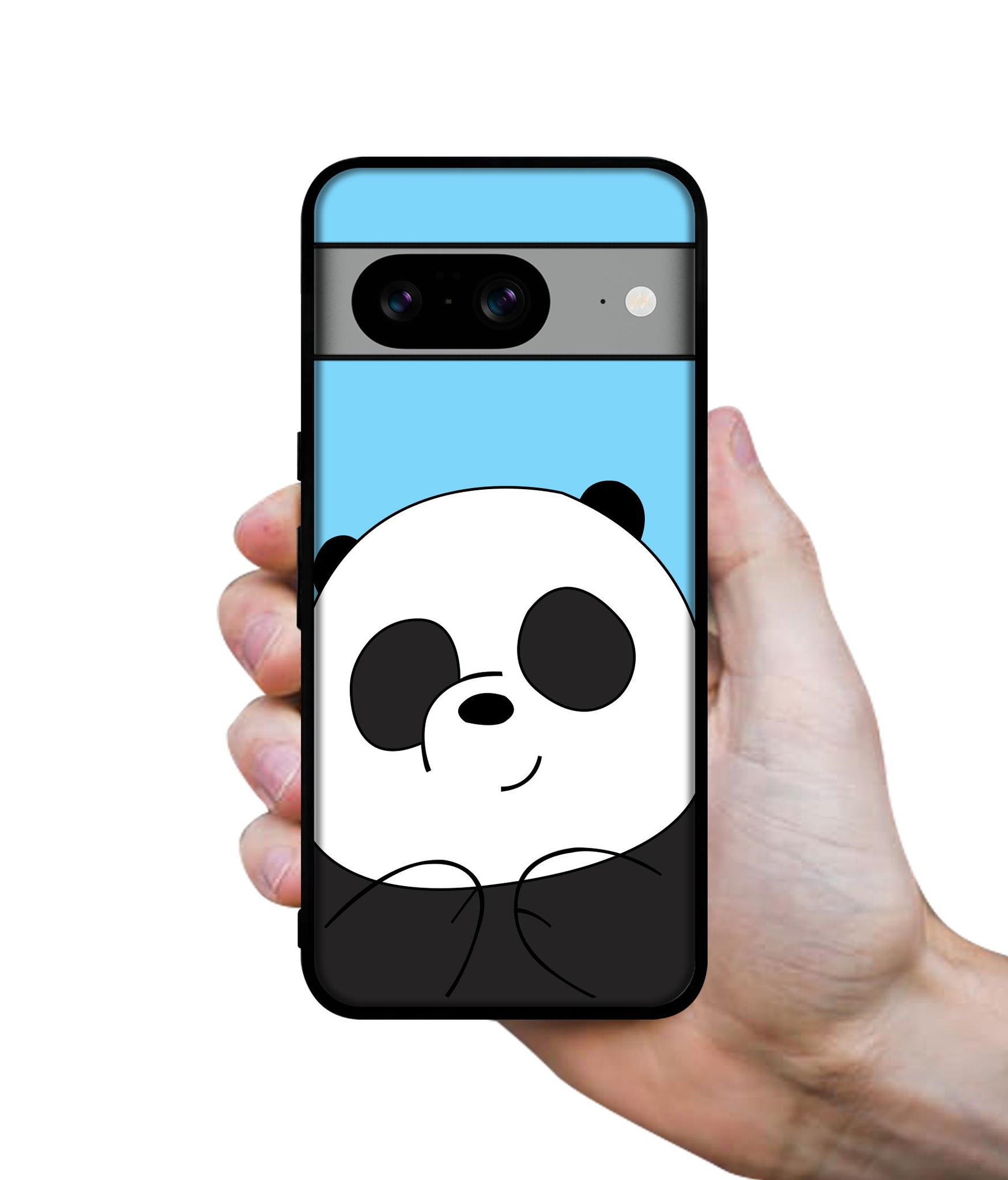 Cute Panda Designer 2D Printed Back Case Cover for Google Pixel 8 5G