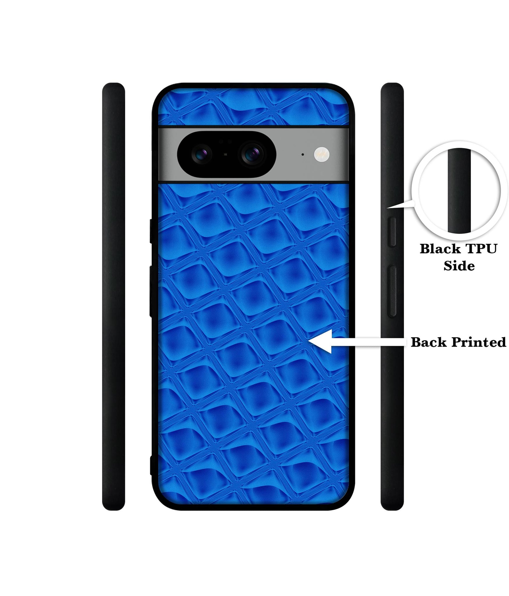 Blue Diamond Designer 2D Printed Back Case Cover for Google Pixel 8 5G