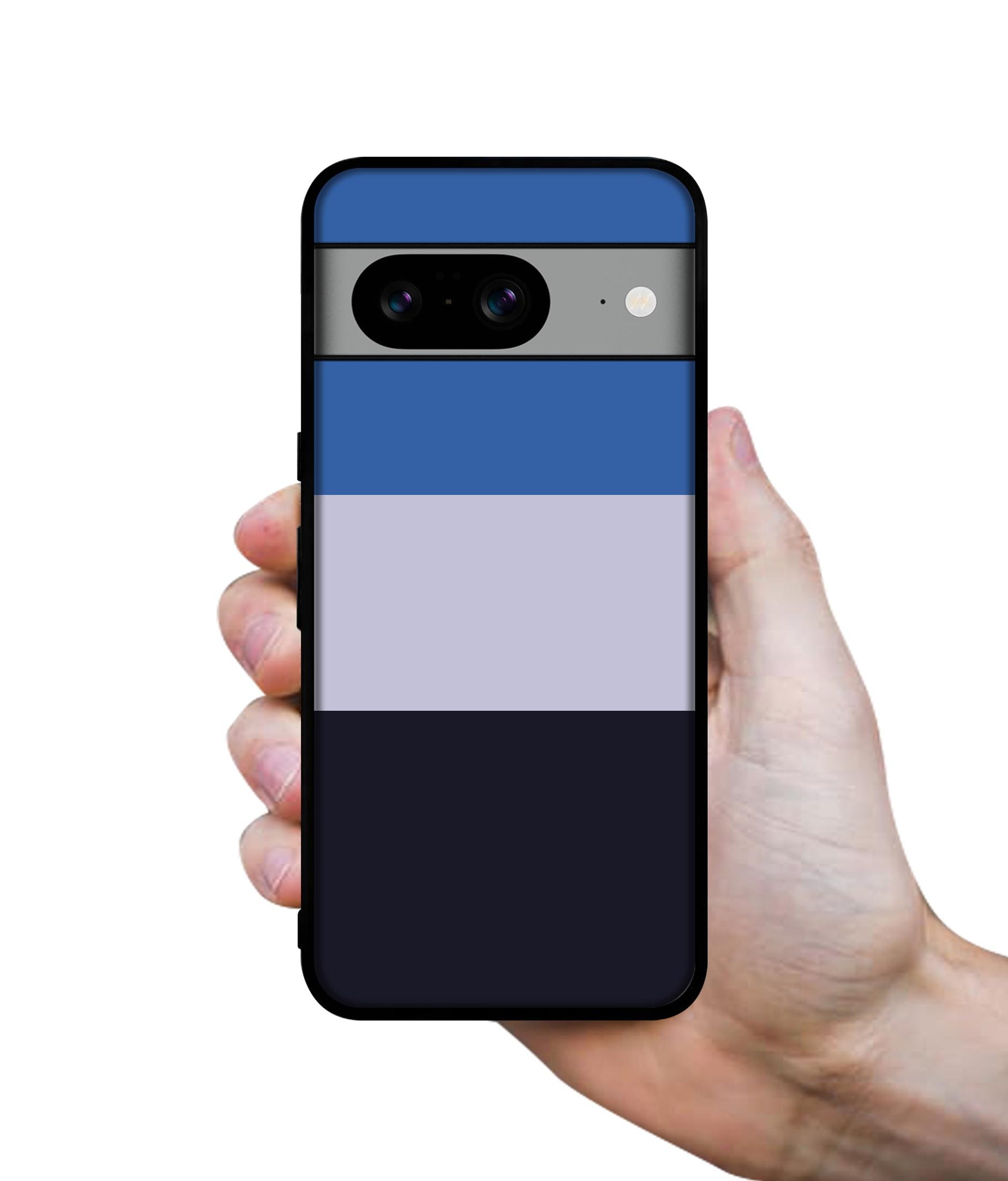 Three Color Stripes Designer 2D Printed Back Case Cover for Google Pixel 8 5G