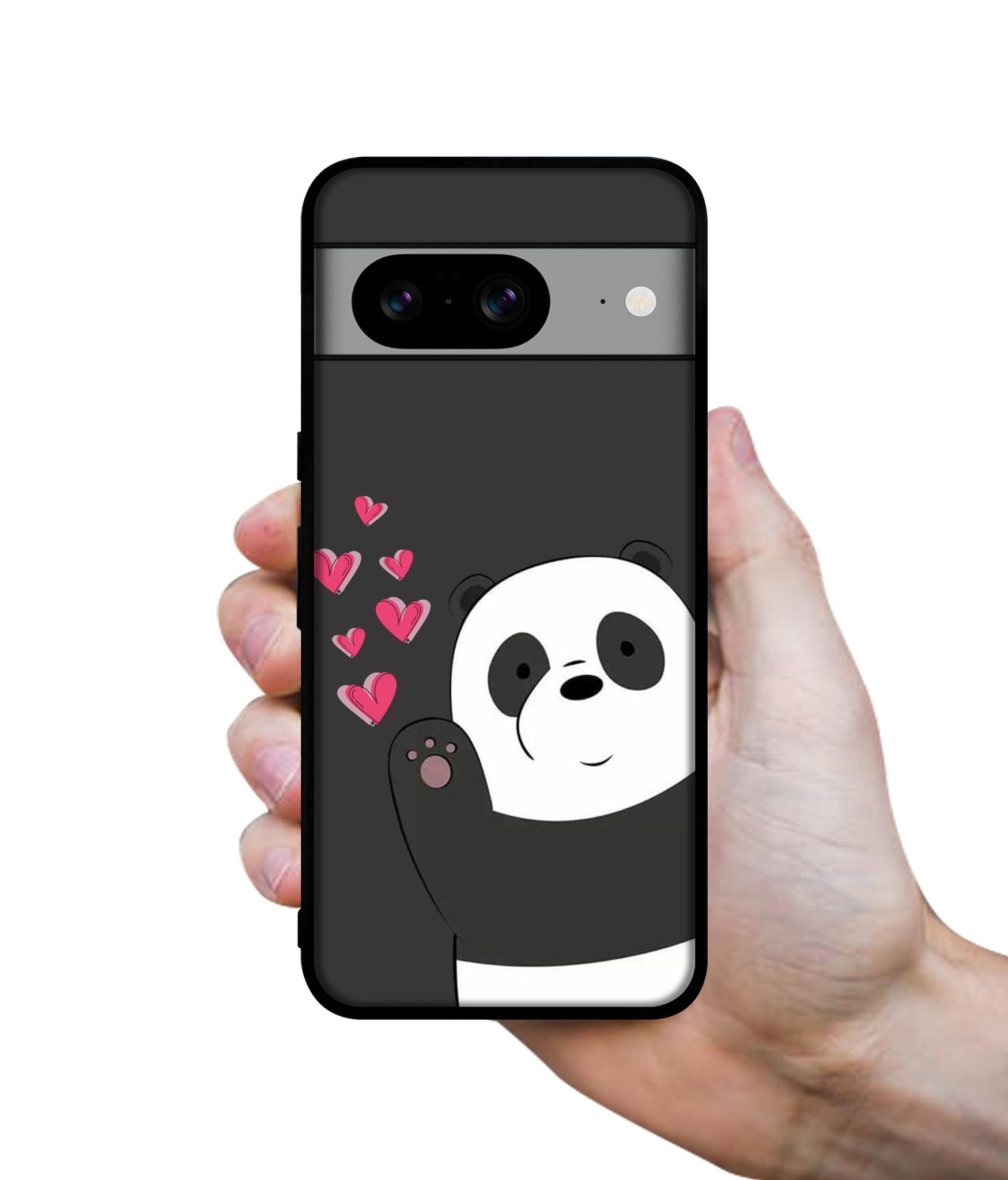 Love Panda Designer 2D Printed Back Case Cover for Google Pixel 8 5G