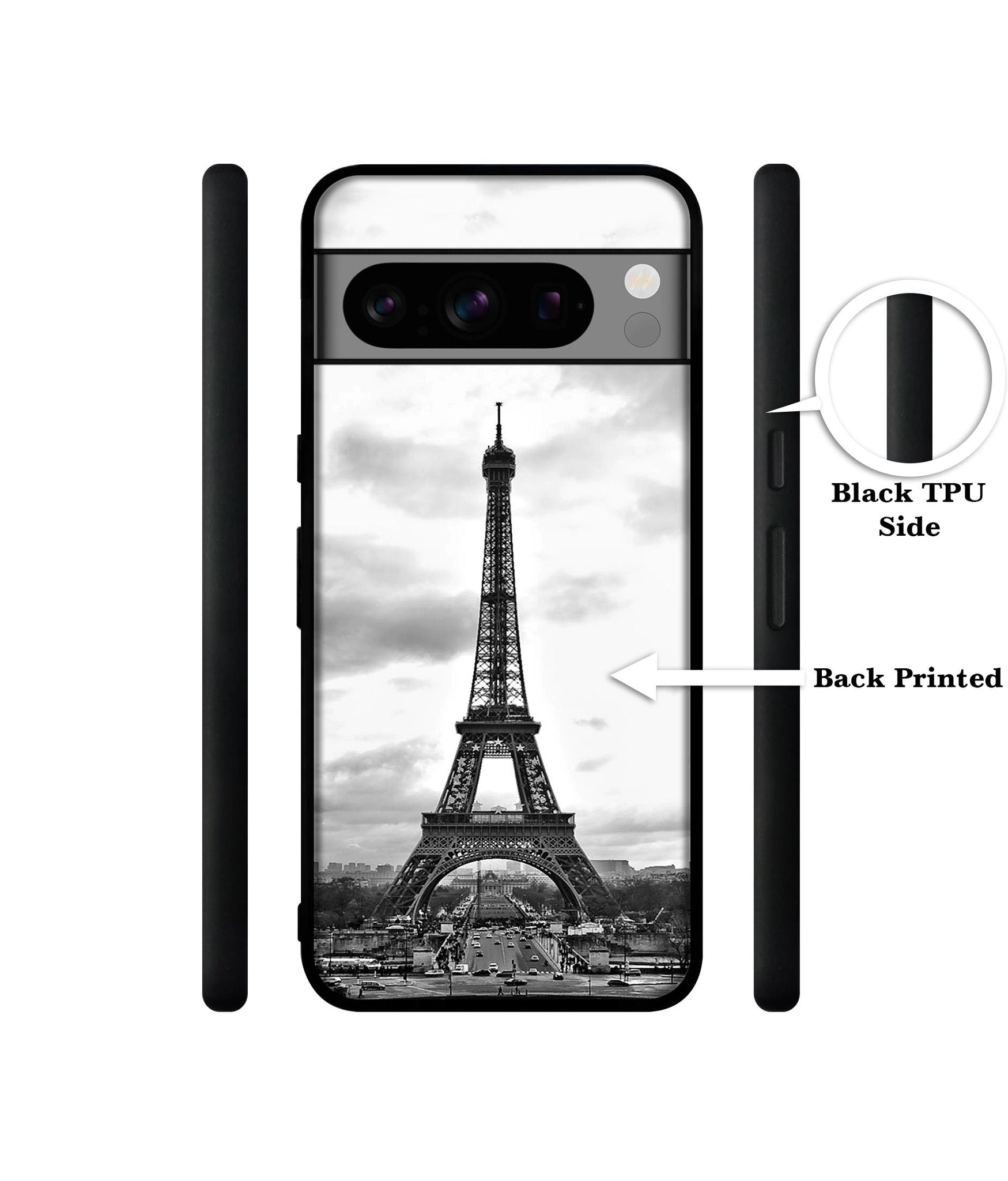 Eiffel Tower Designer 2D Printed Back Case Cover for Google Pixel 8 Pro 5G