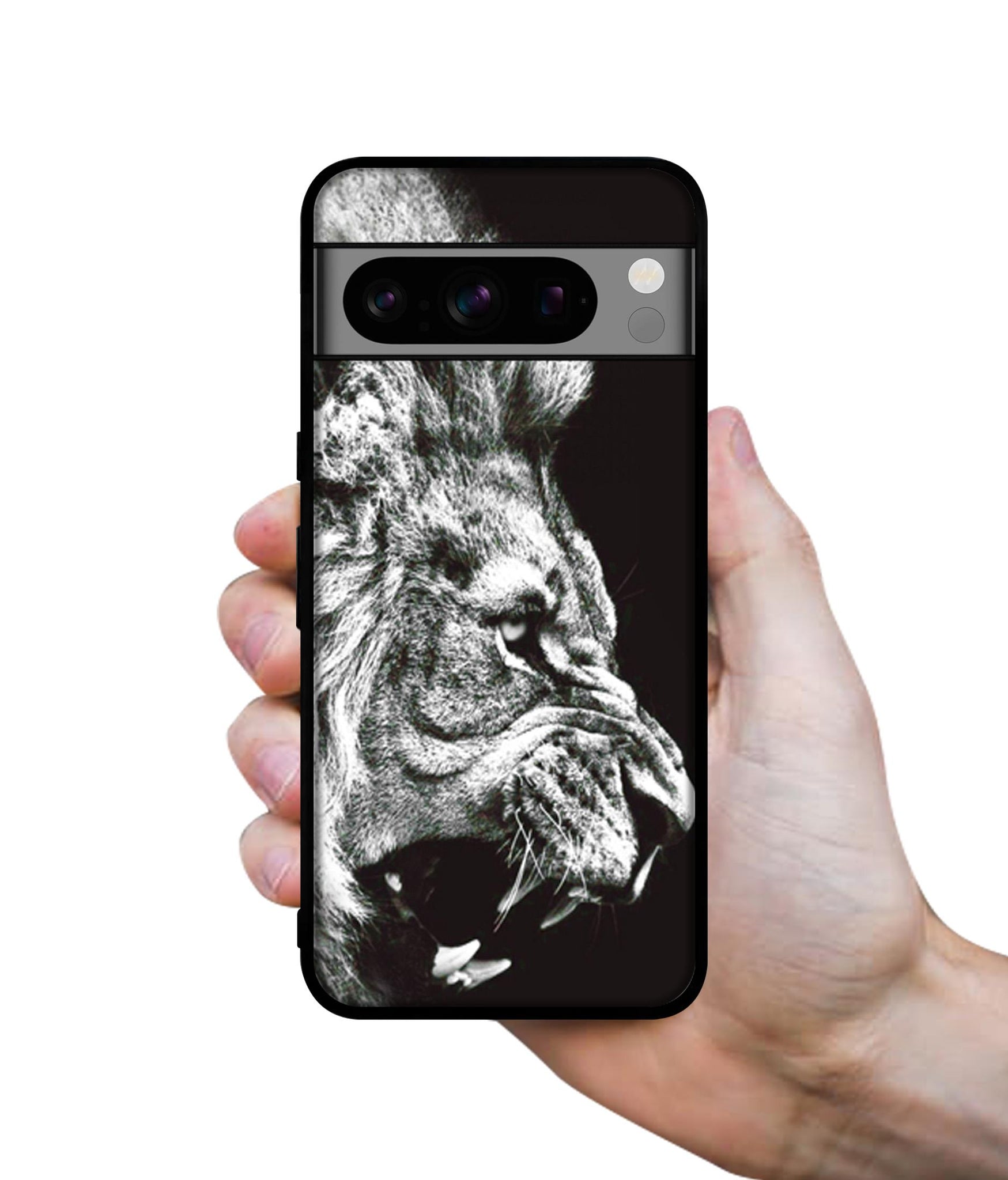 Angry Lion Designer 2D Printed Back Case Cover for Google Pixel 8 Pro 5G