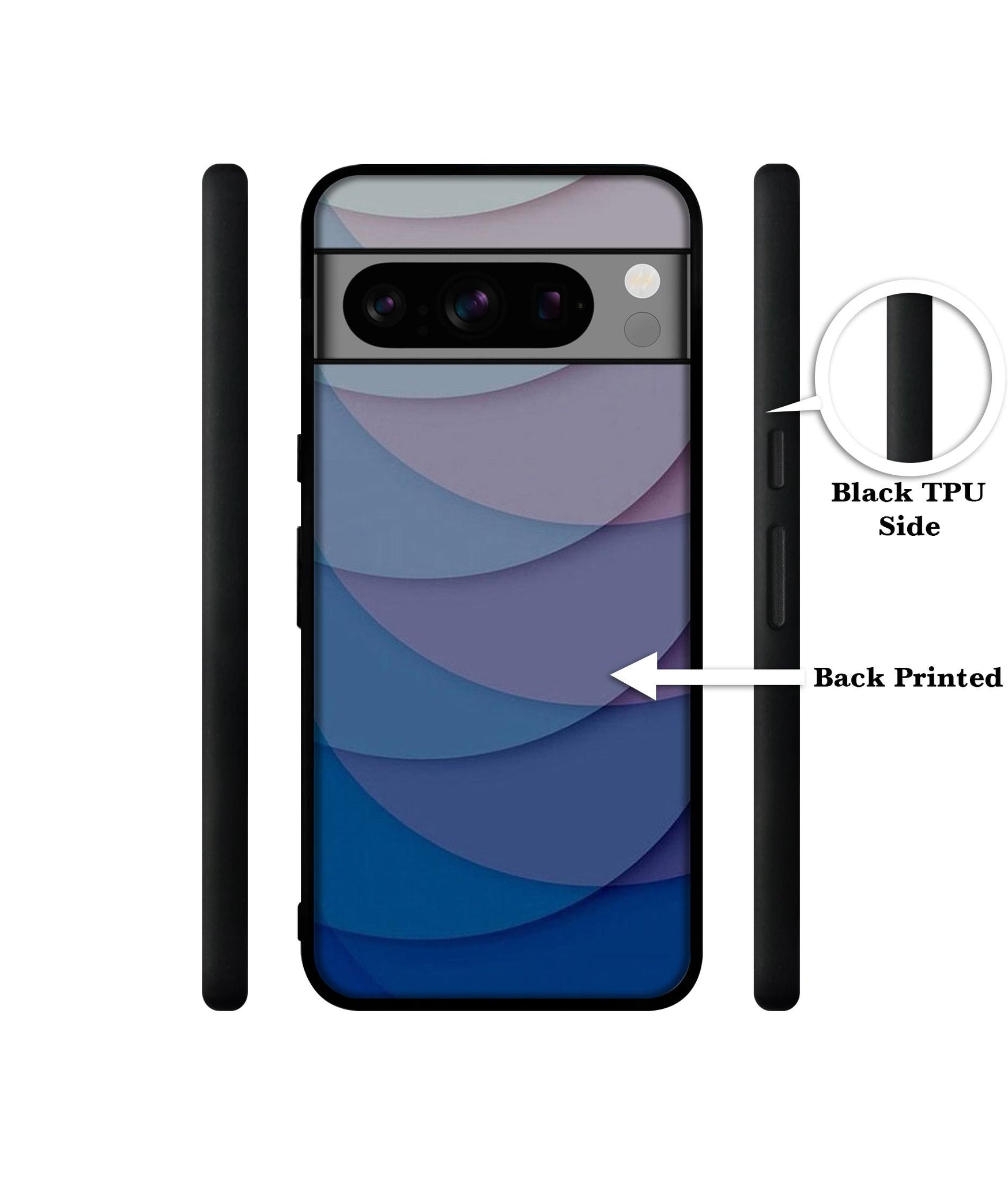 Waves Pattern Print Designer 2D Printed Back Case Cover for Google Pixel 8 Pro 5G